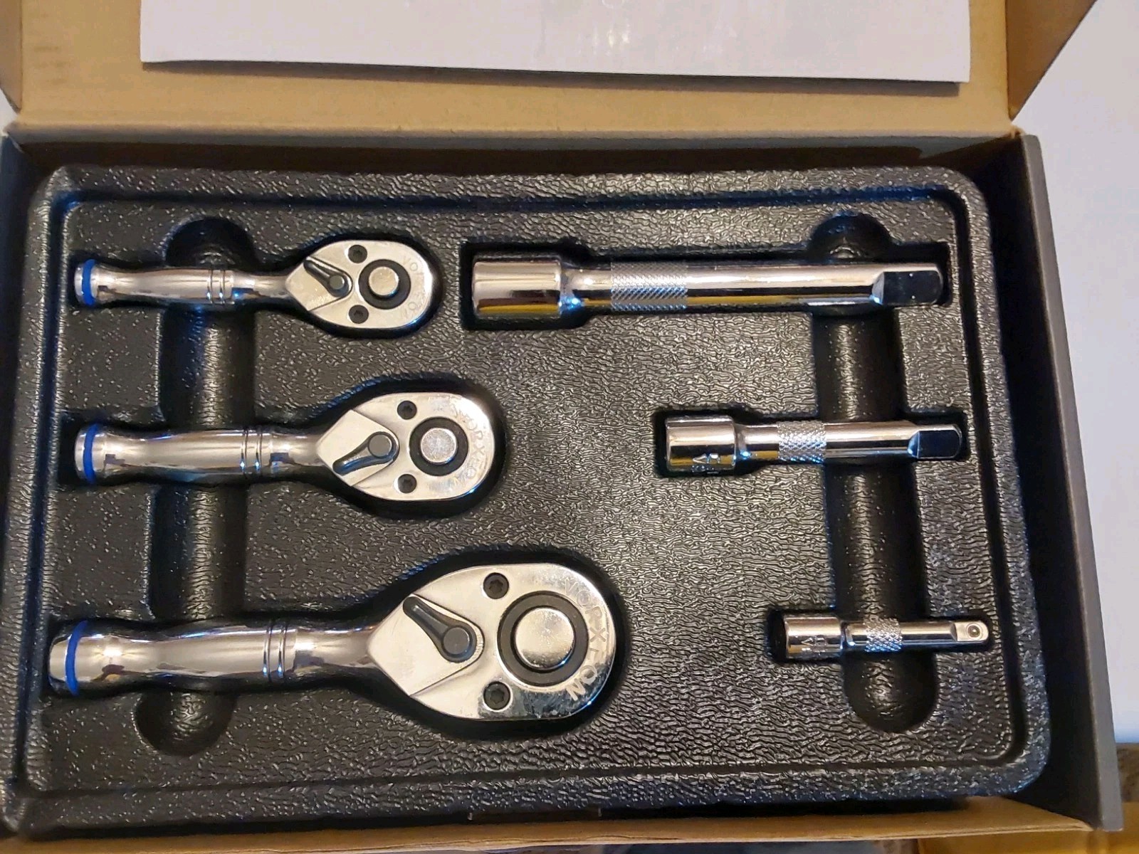 VORXEON Stubby Ratchet Set 1/4 3/8 1/2 w Extensions VOR032 PFE-114