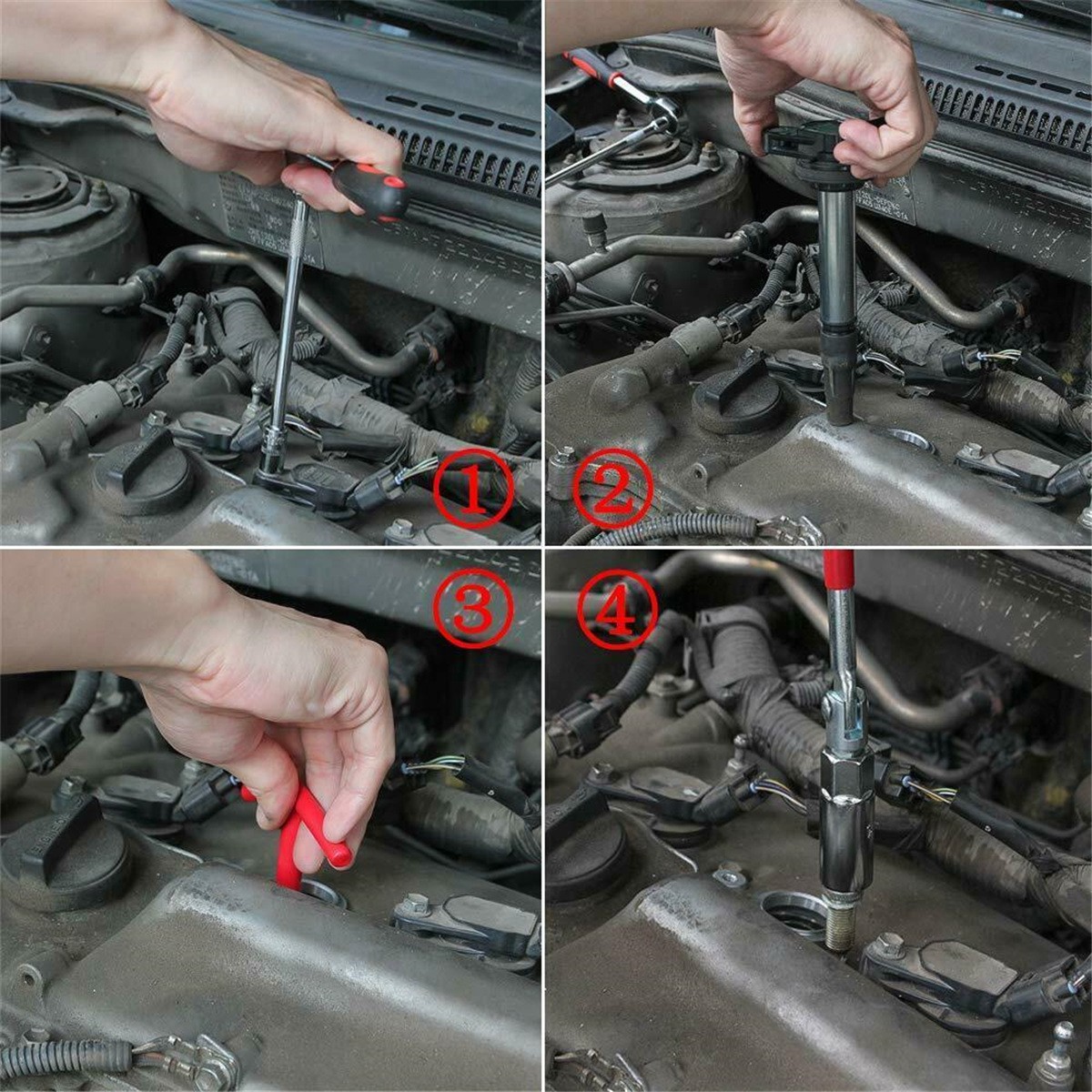 Small Engines Spark Plug Socket T Handle 16mm 21mm Removal Tool Flexible Spanner