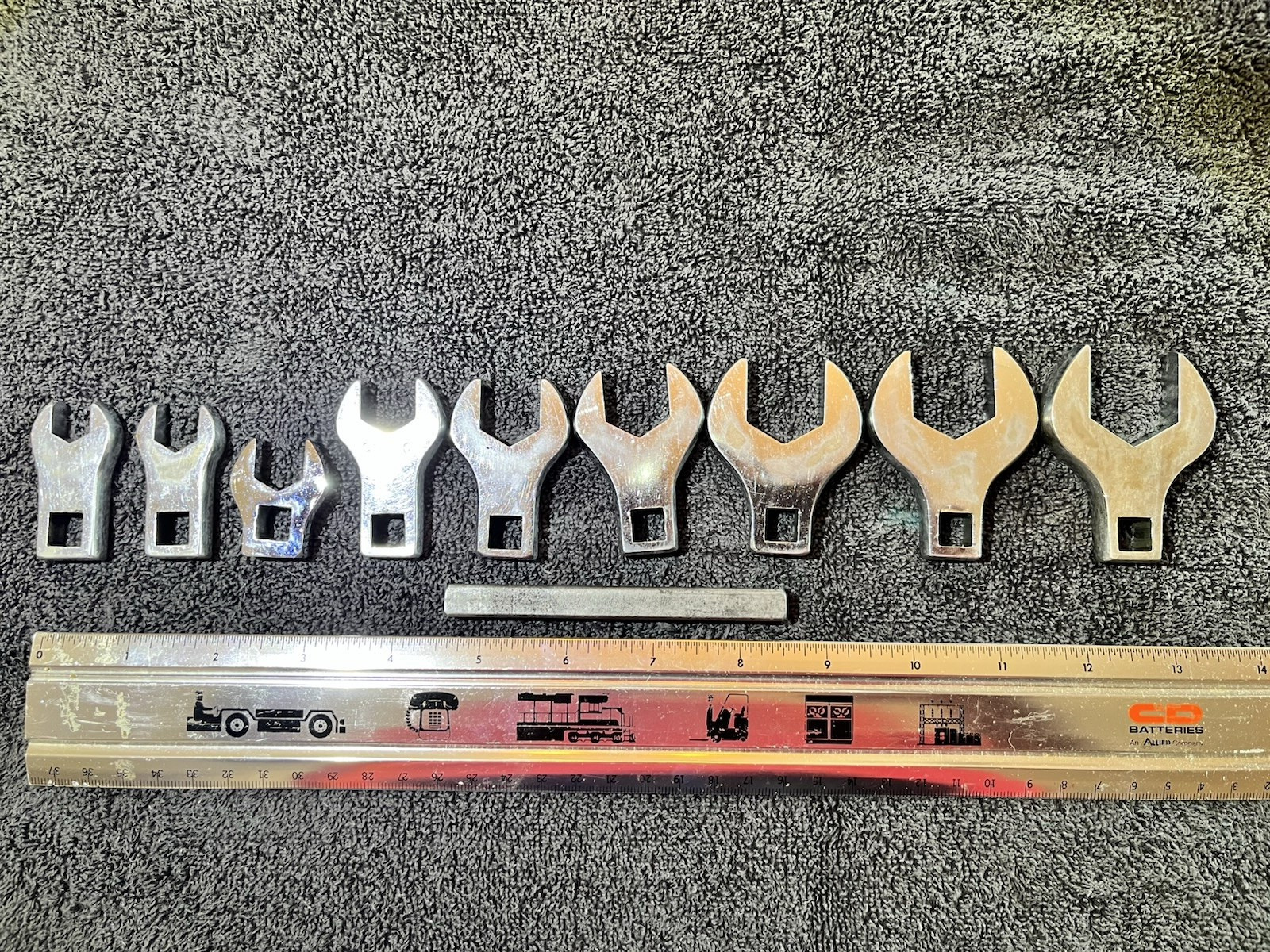 Mac Tools 9 Pc 3/8″ Drive SAE Crowfoot Wrench Set 7/16″ to 1″ – 0032 to 0014