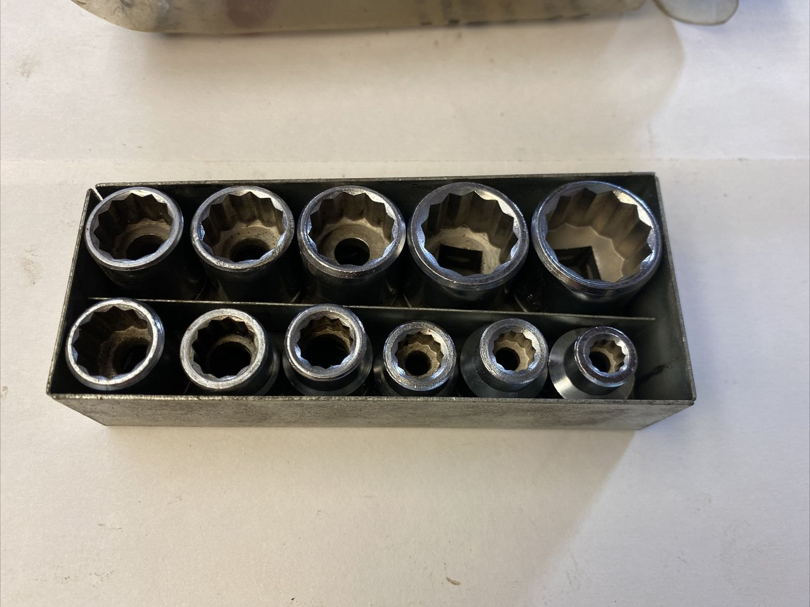 Truecraft Tools CM211 3/8” Drive Metric Socket Set Of 11 Medal Case 12 Point VTG