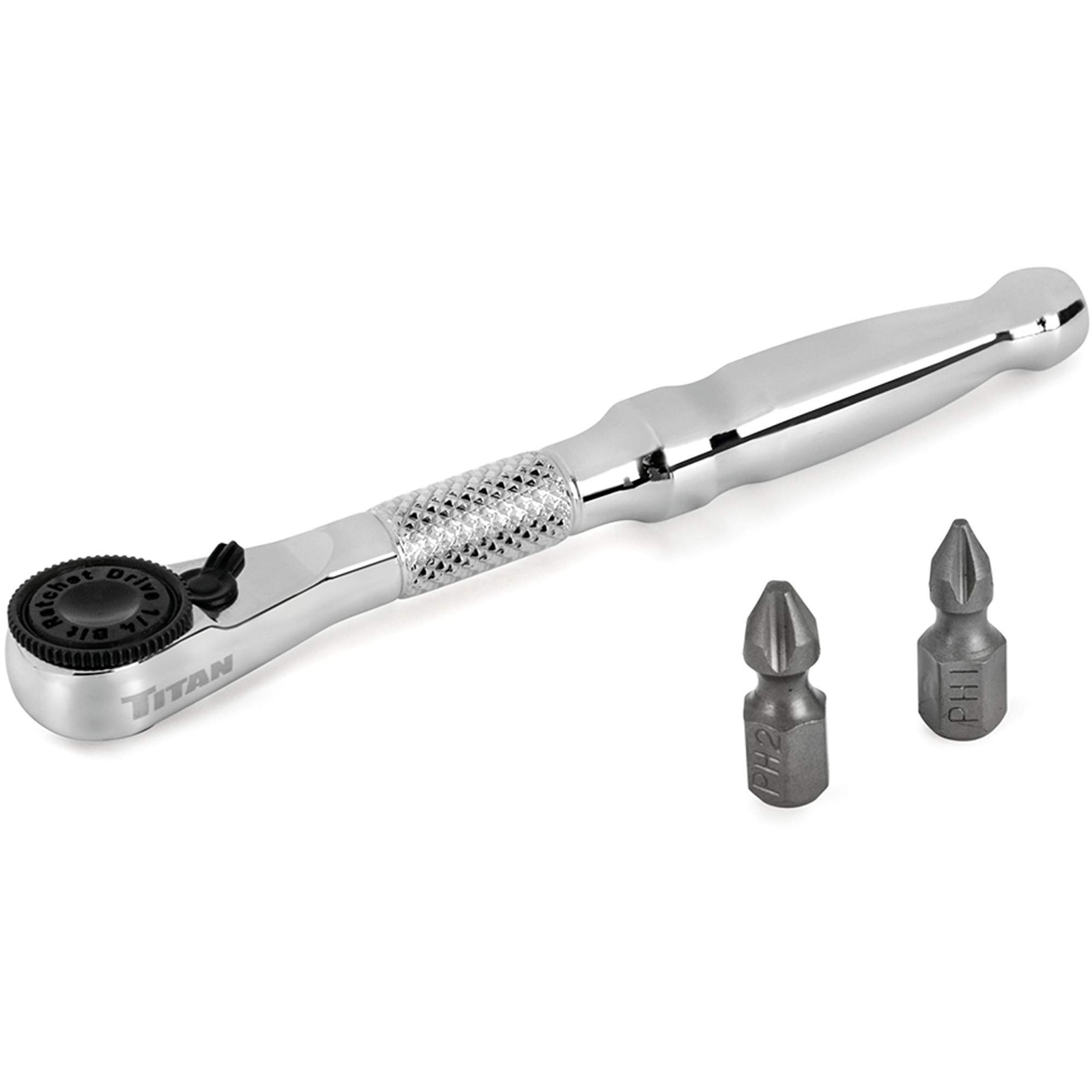 Titan Tools 1/4″ Drive Micro Ratcheting Bit Driver 11333