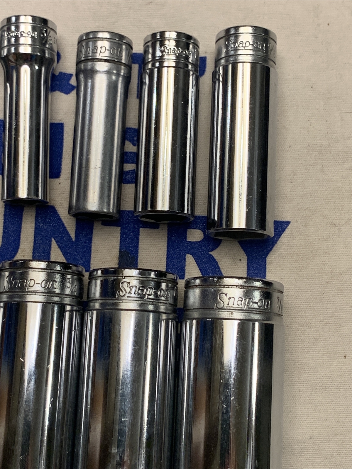 Snap-on Tools USA 3/8″ Drive 6pt 11pc SAE Deep Chrome Socket Set 211SFSY