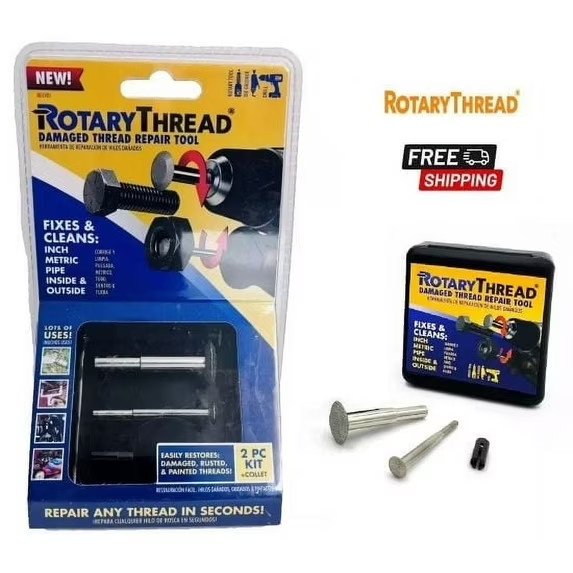 ROTARY THREAD Damaged Thread Repair Tool – Chase, Restore, Repair, and Clean