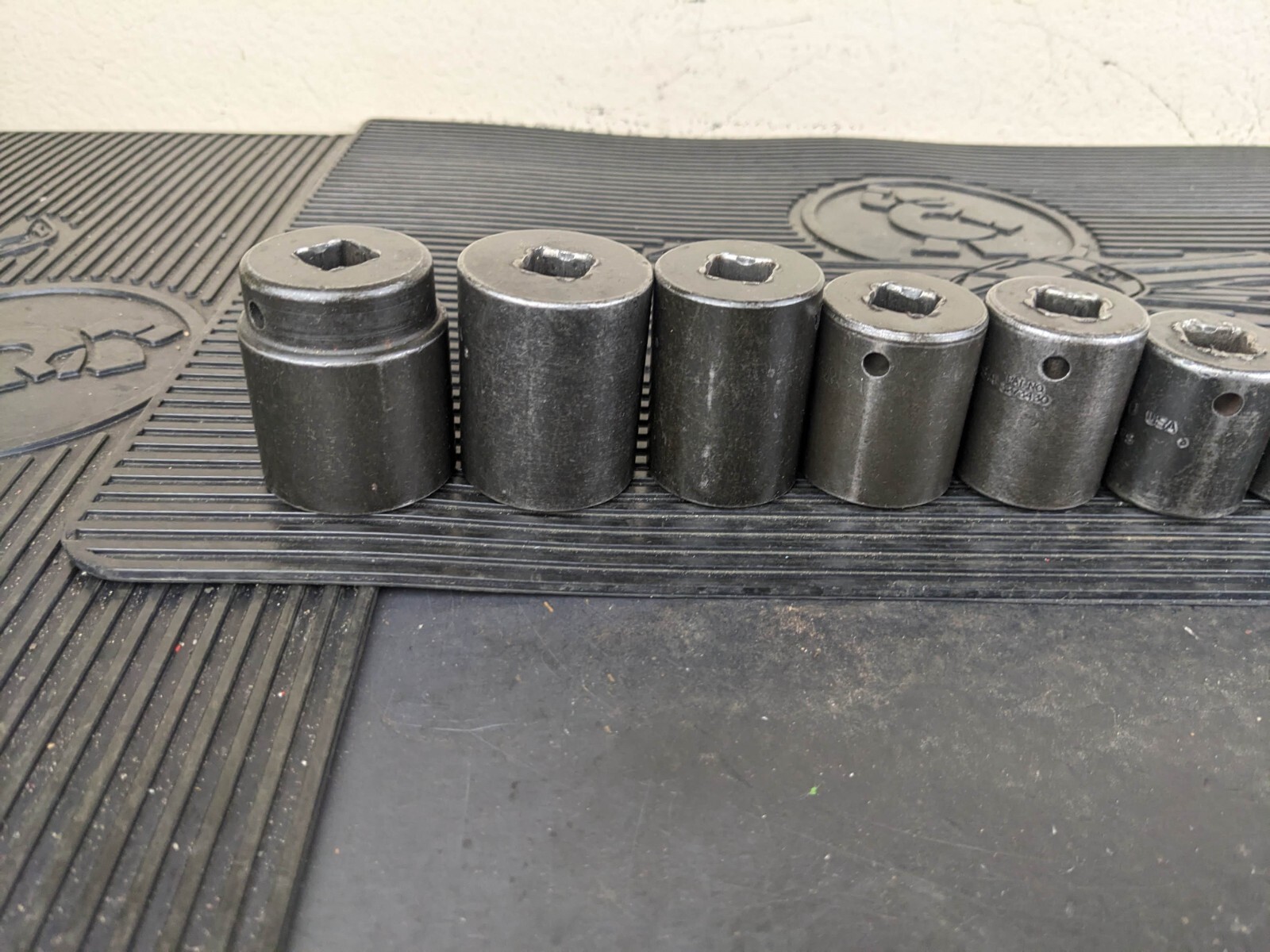 #bg155 Snap-On 14pc 1/2″ Drive 6pt SAE Shallow Impact Socket Set