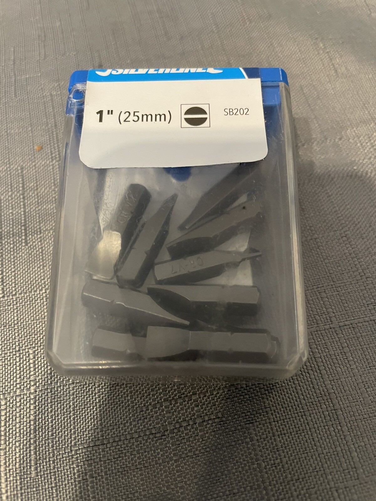 Silverline Flat Screwdriver Bits 1 Inch (25mm) Pack Of 10
