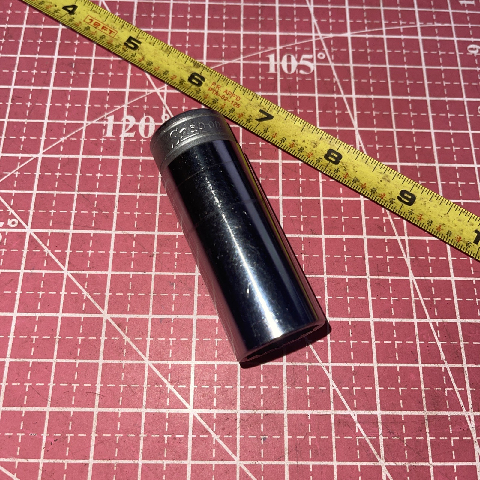 1960 Snap on USA SF241 3/4 In SAE 3/8 Drive 12 Point Deep Socket Nice SF-241