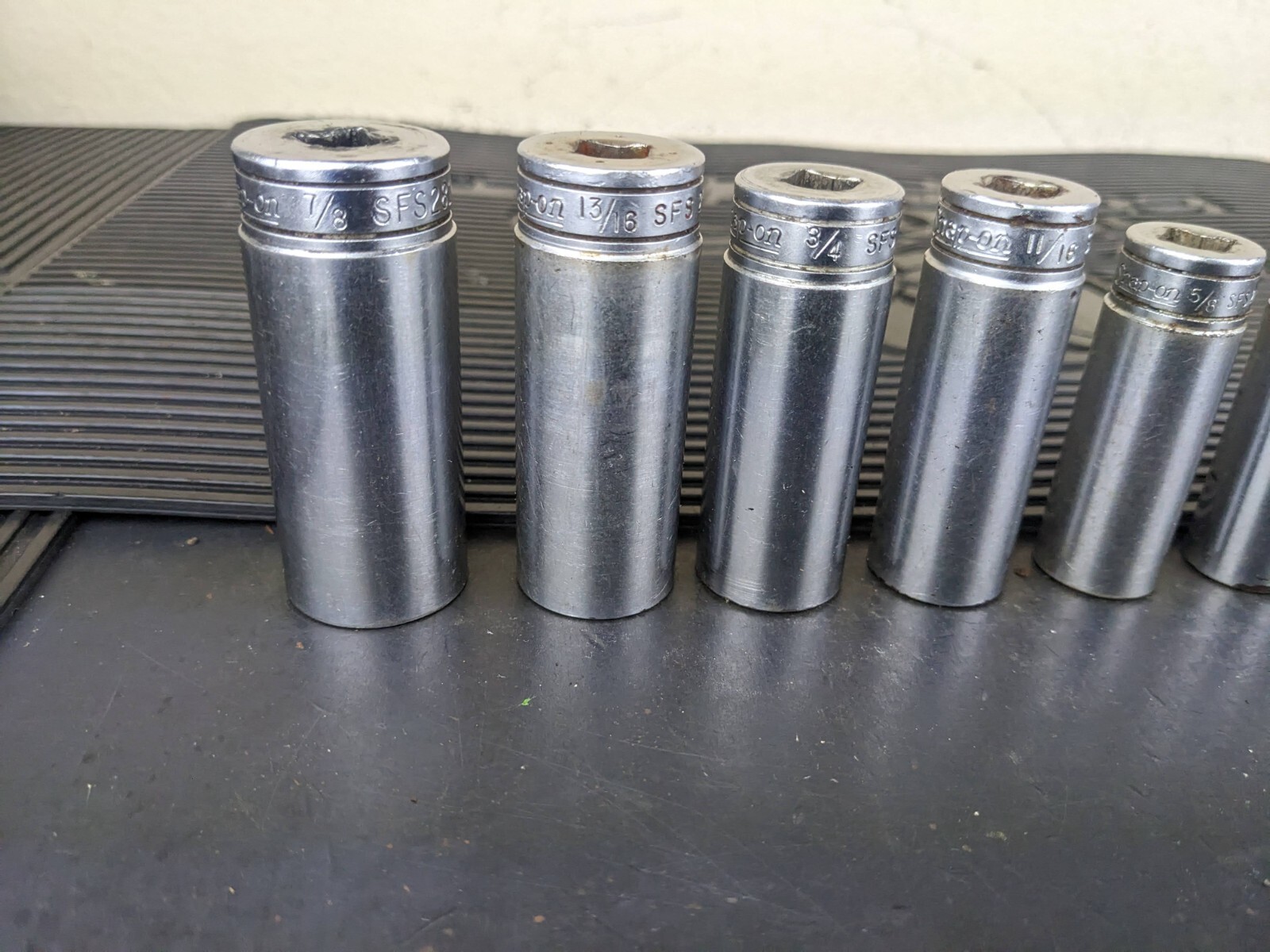 #bg234 Snap on Tools 211SFSY 3/8″ Drive Deep Chrome Socket Set Socket Set