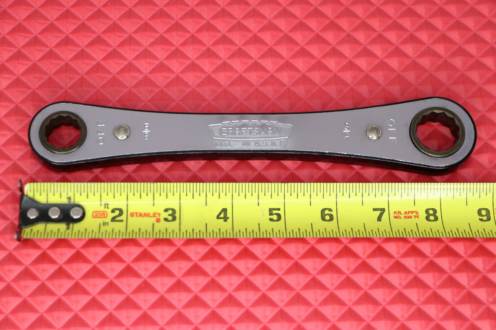 Craftsman 5/8» x 3/4» Ratchet Double Box End Wrench USA