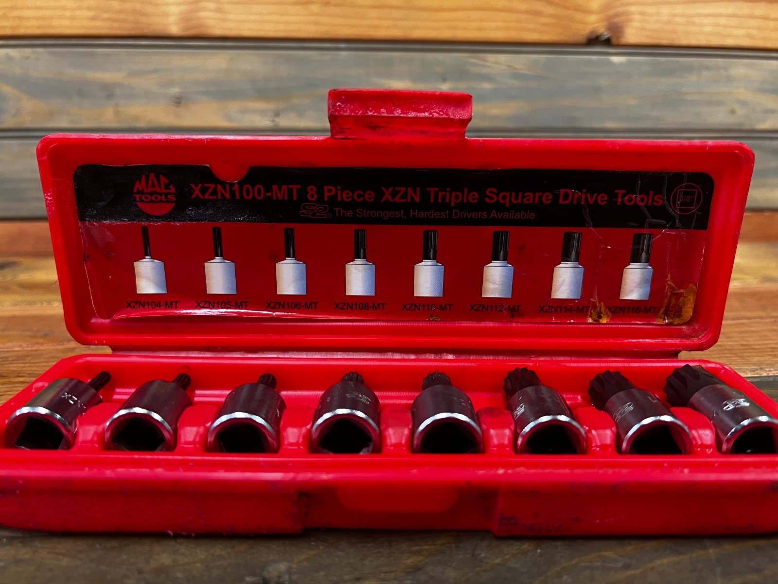 Mac Tools XZN100-MT 3/8″ Drive Triple-Square Driver Set