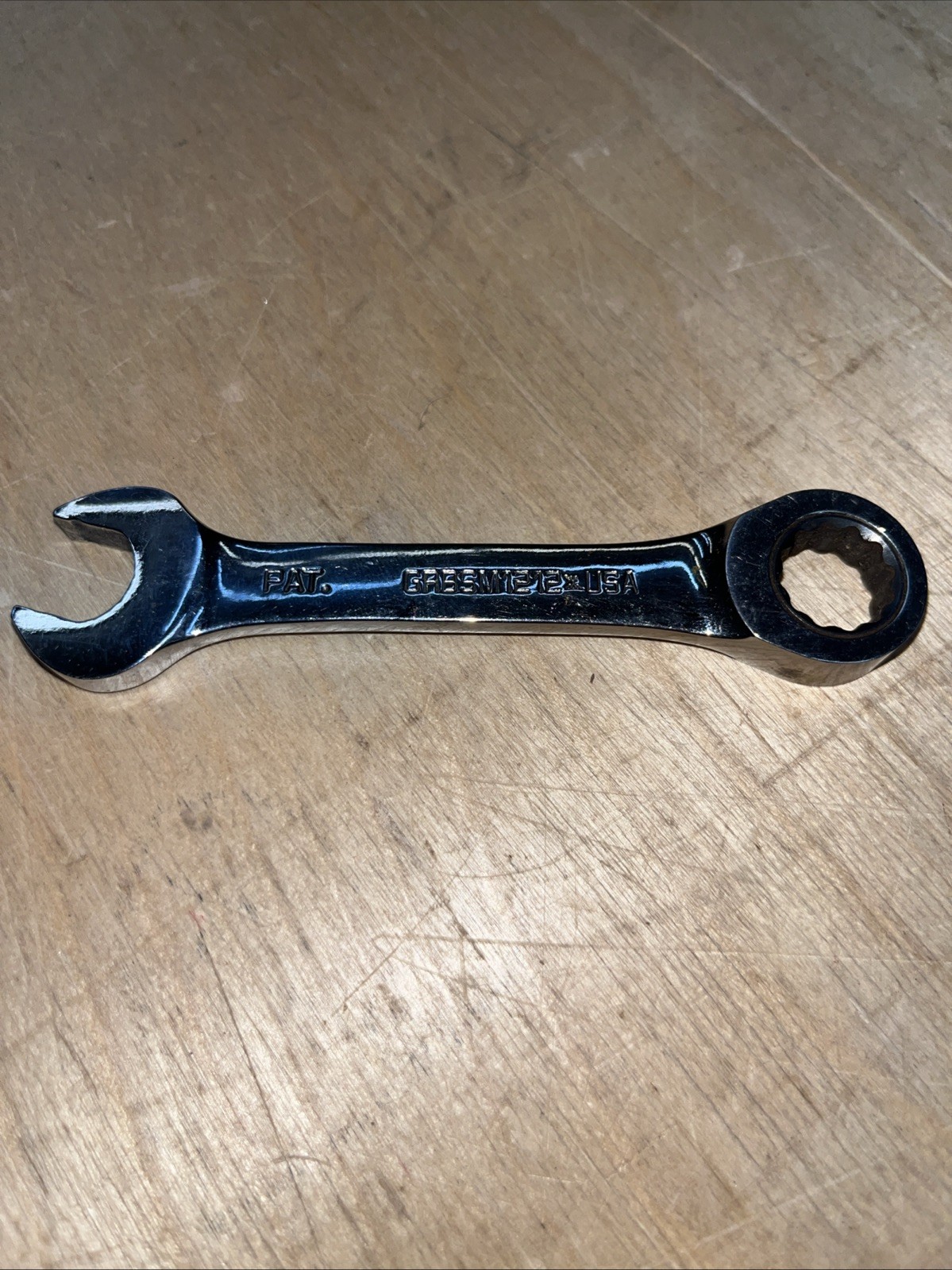 Matco Tools USA GRBSM1212 Metric 12mm Ratcheting Combination Wrench Stubby