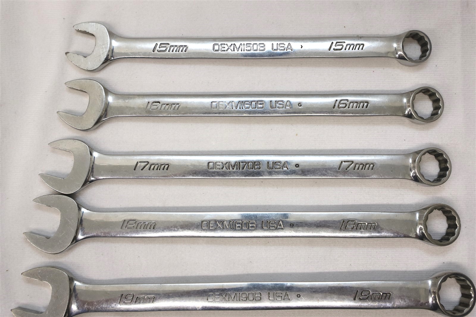 Snap-on 7 pc 12-Point Metric Flank Drive Plus Combination Wrench Set (15 – 21mm)