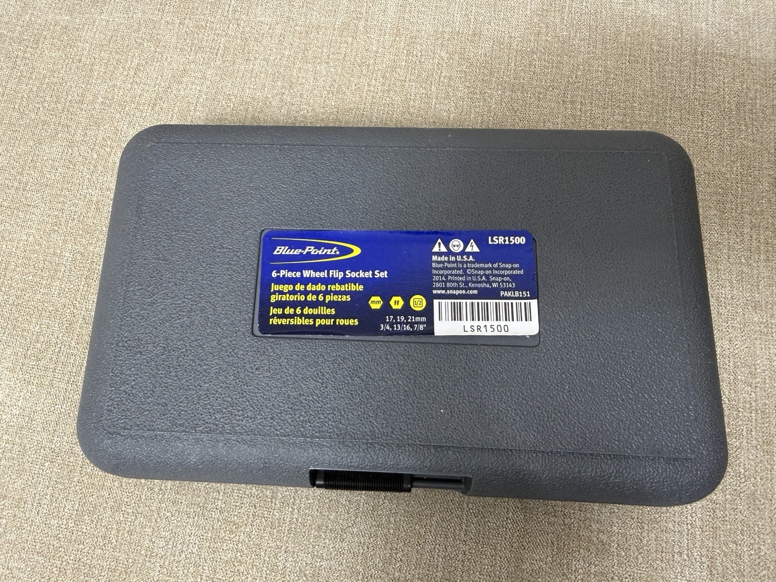 Blue Point 6 Piece Wheel Flip Socket Set LSR1500 Lug & Twist Sockets 1/2″ Drive