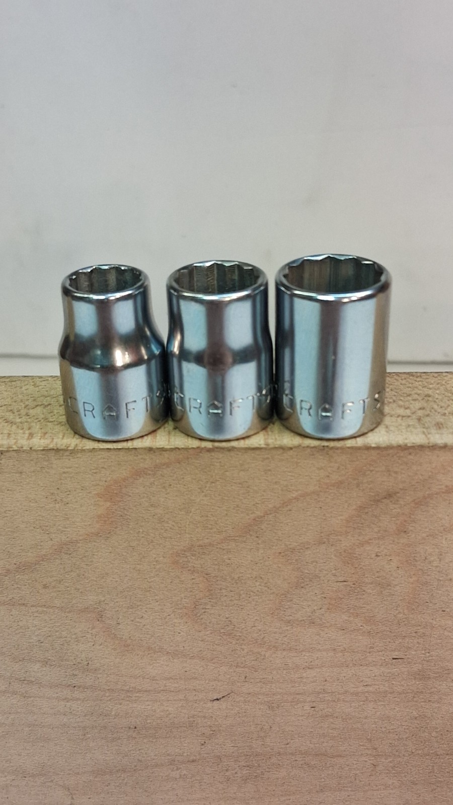 VINTAGE CRAFTSMAN =V= SERIES 19 PIECE 3/8″ DRIVE 12 POINT SAE SOCKET SET *USA*