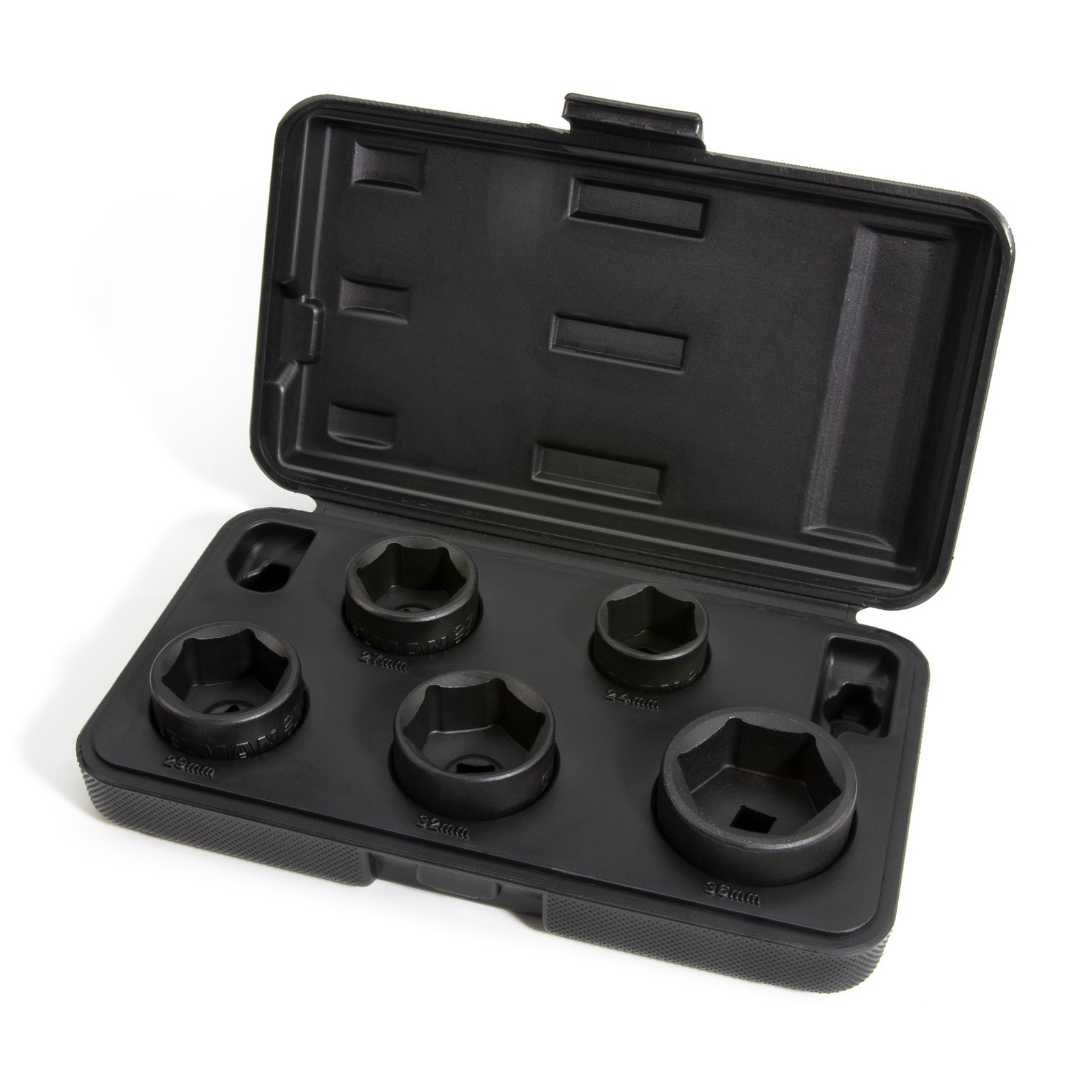 Steelman 5 Piece 3/8 in. Drive Low Profile Oil Filter Socket Set 42275