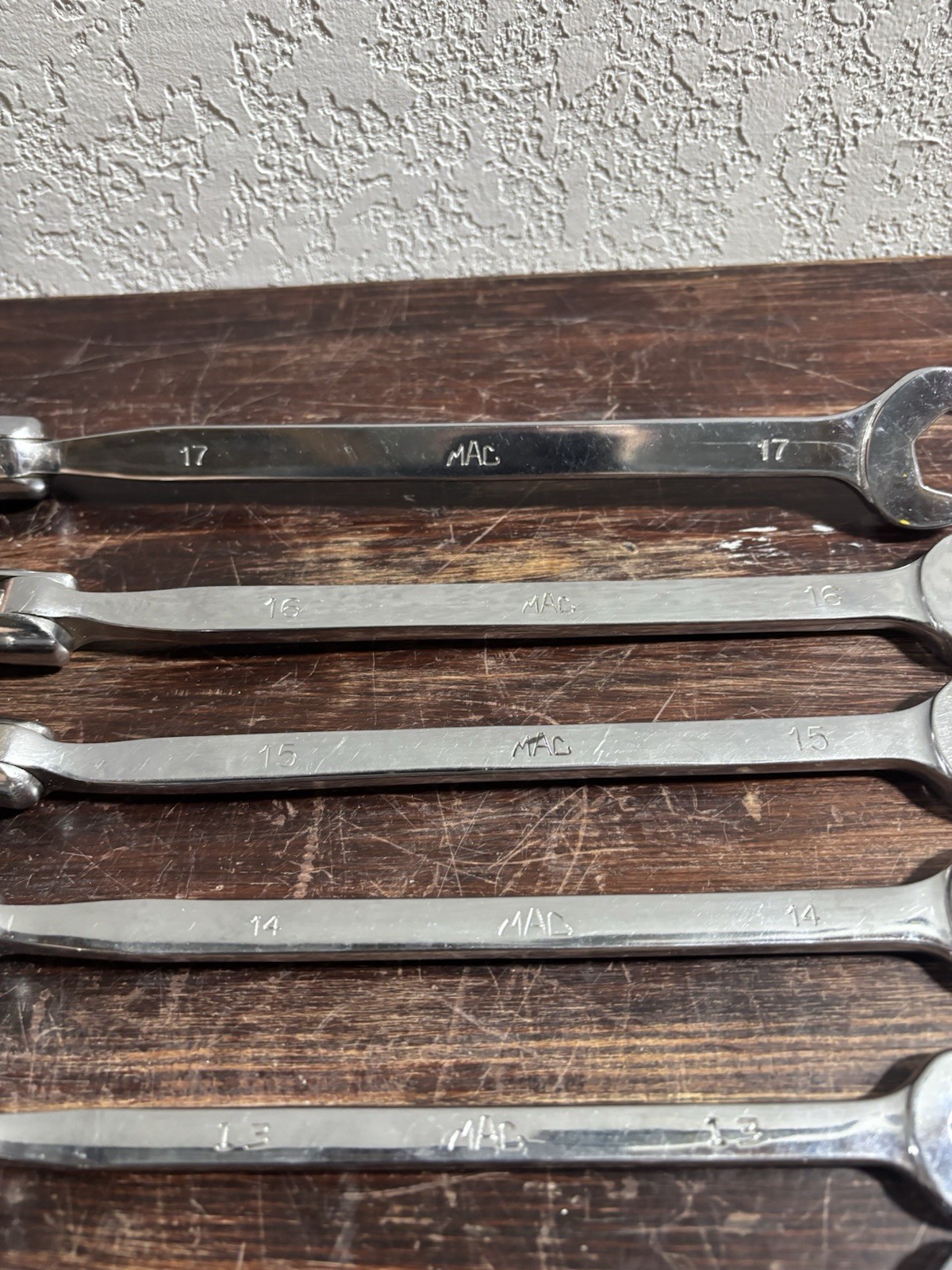 MAC 9pc Metric Combination Flex Head Socket End Wrench Set 9mm- 17mm.
