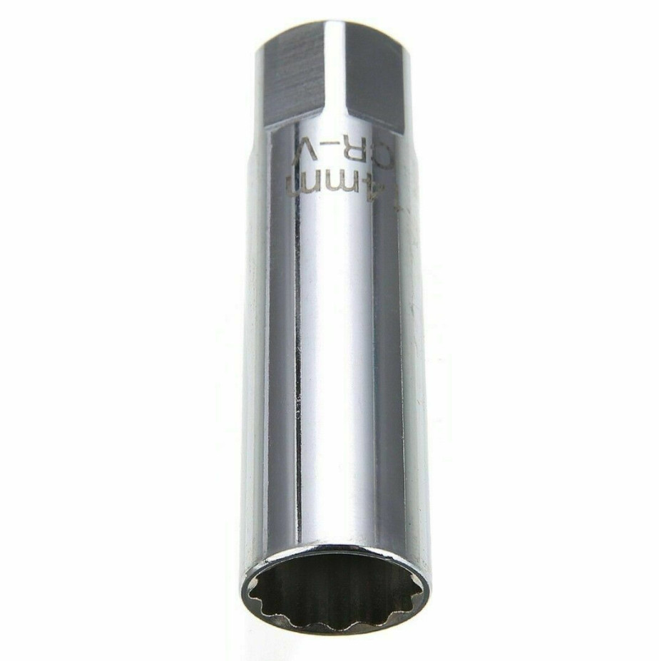 1X 14mm 3/8″ Drive 12 Point Spark Plug Socket Magnetic Retainer Thin Wall Sleeve