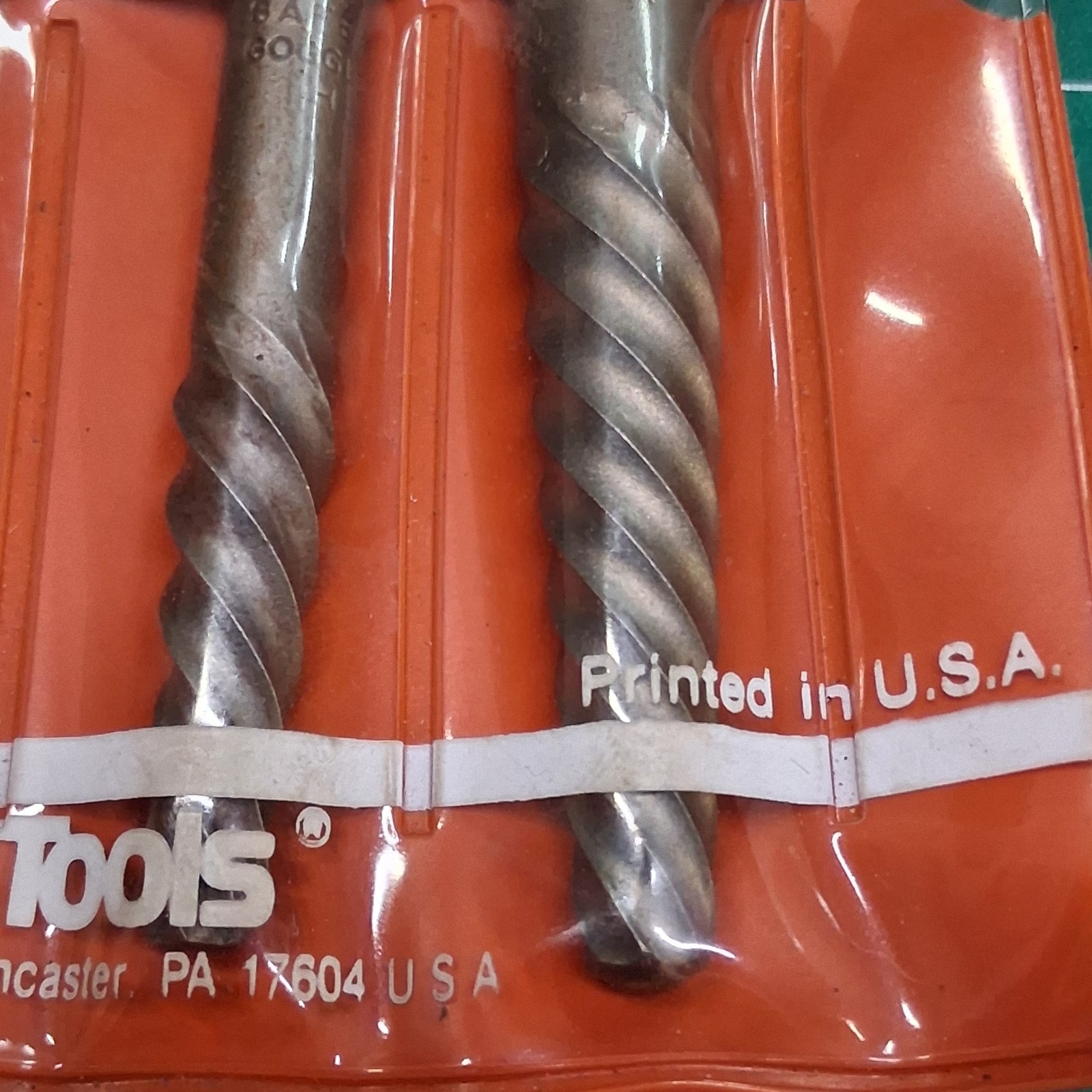 Vintage K-D Tools 2419 Spiral Fluted Twist Bolt Screw Extractor Bit 4-Piece Set