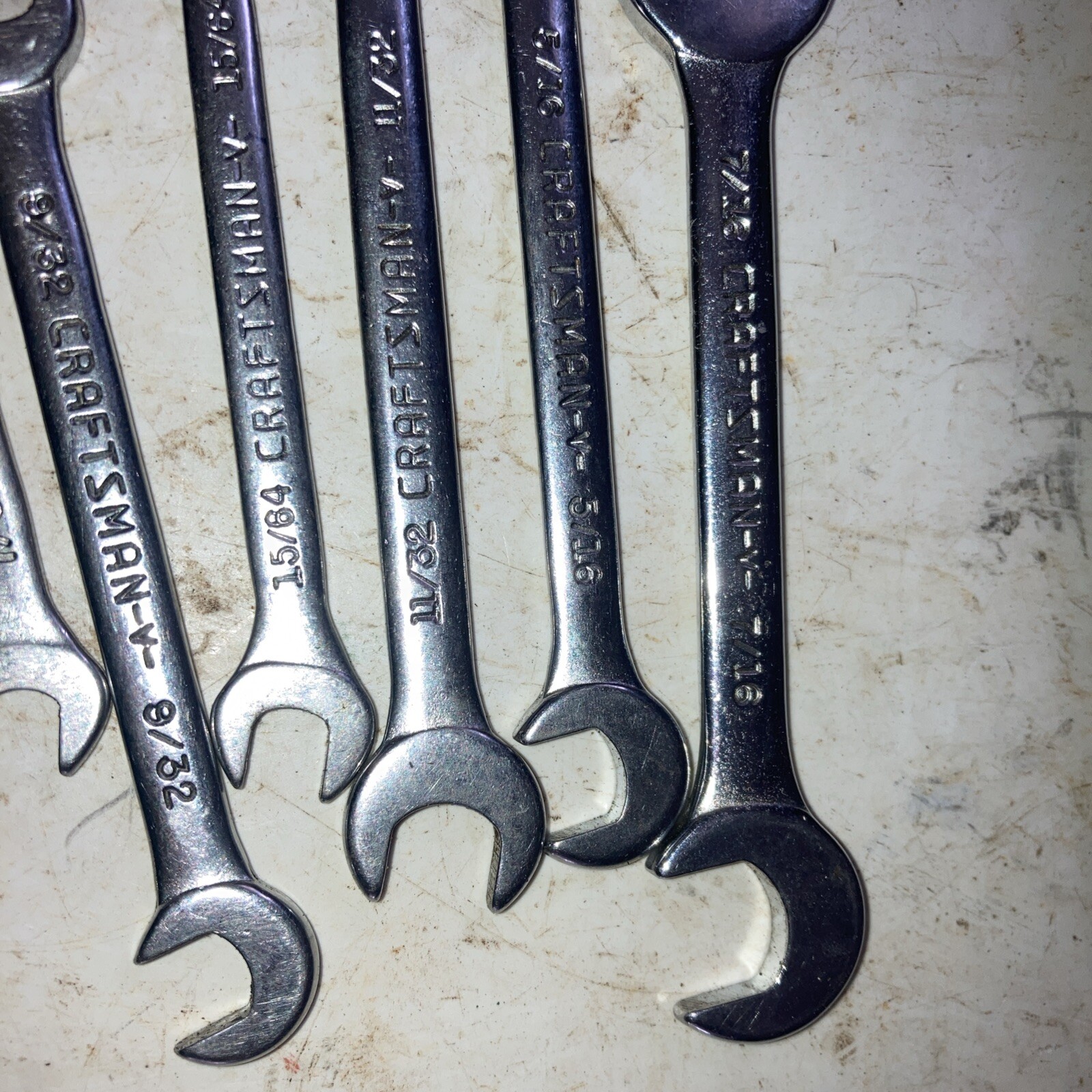 Craftsman No.94306 Open End Ignition Wrench Set & Pouch 7/32 to 7/16″ 8 Pieces