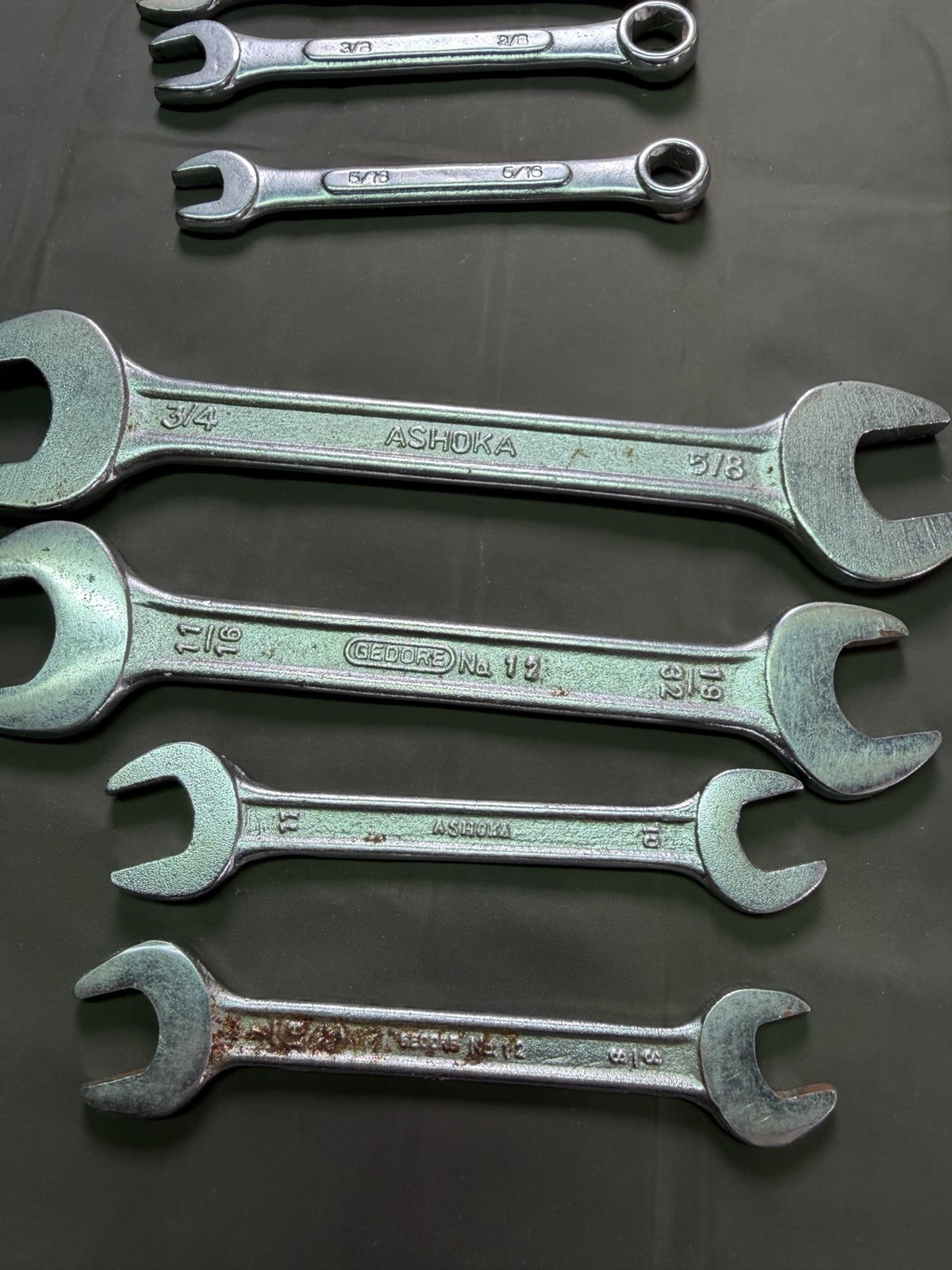 Mixed Lot Of 19 Wrenches Assorted Styles And Sizes Open End Wrench Lot