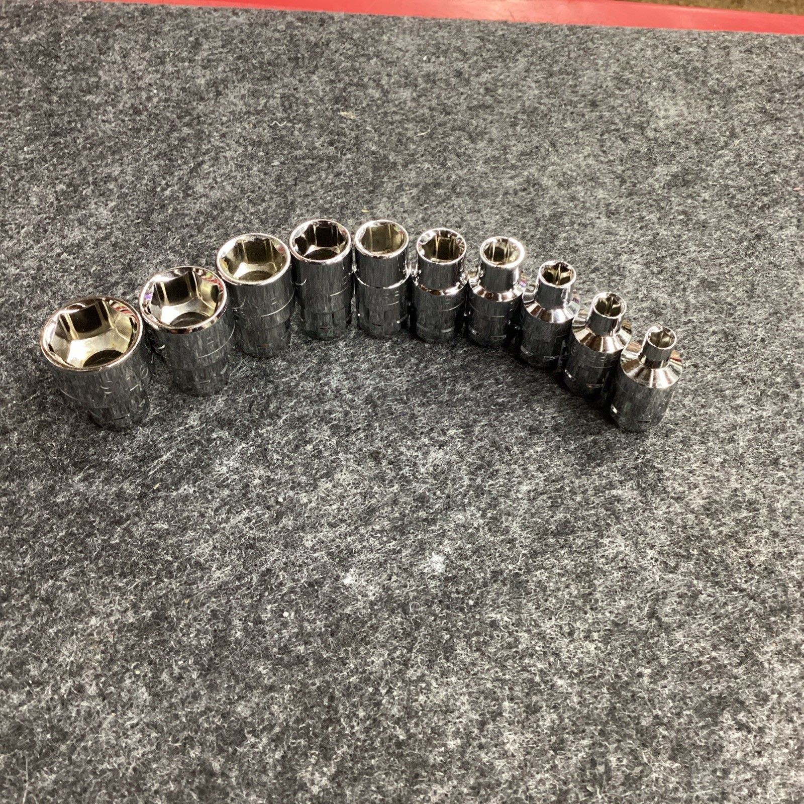 Craftsman 1/4 Inch Drive Max Axess SAE Socket Set 10 Pieces 5/32” – 9/16”