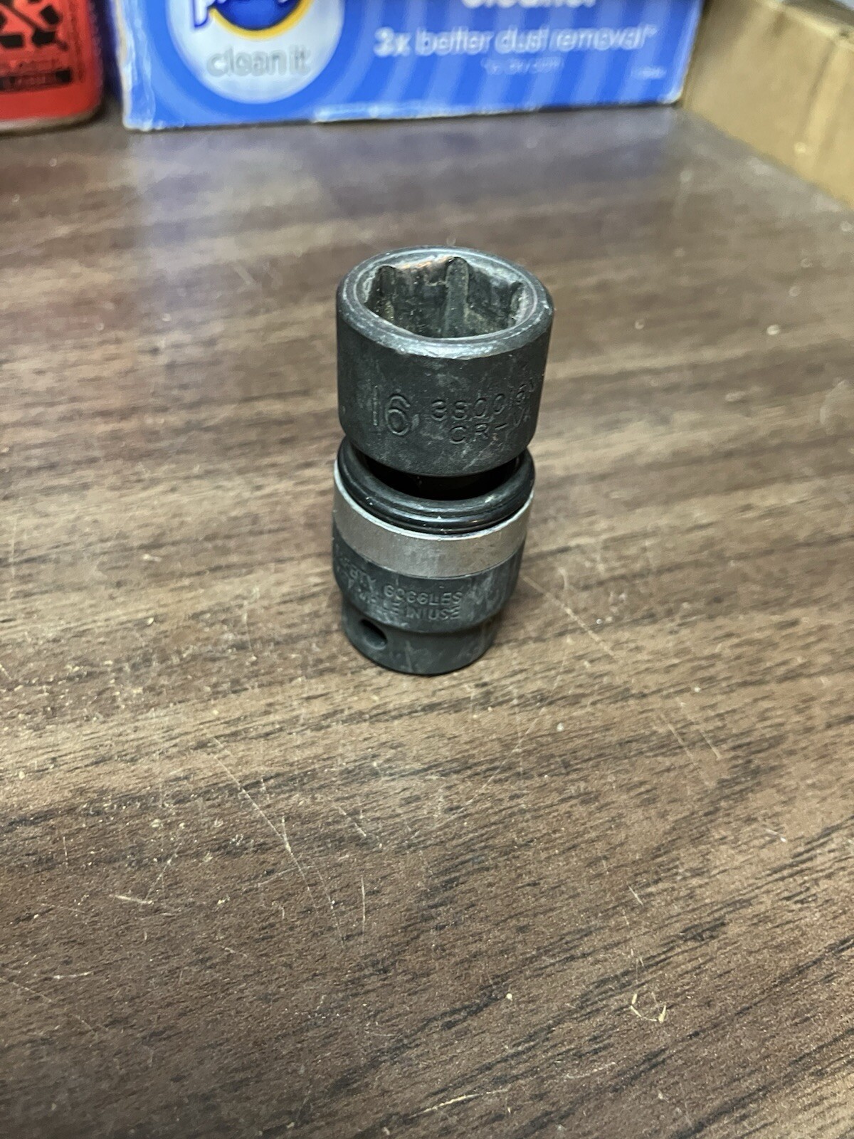 Genius Tools 380016M 3/8″ Drive 16mm Swivel Impact Socket