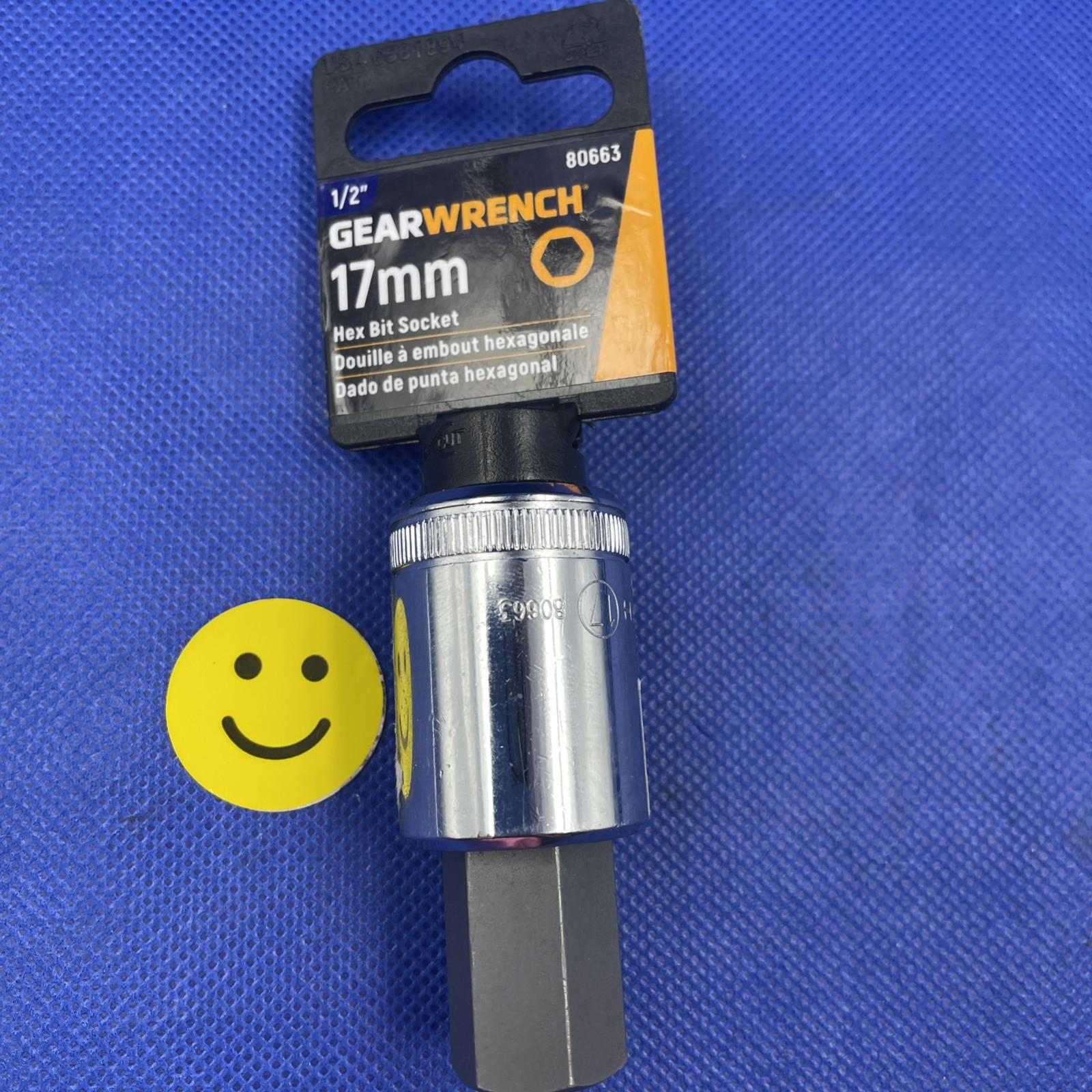 🔥GearWrench 80663 1/2″ Drive 17 mm Metric Hex Bit Socket