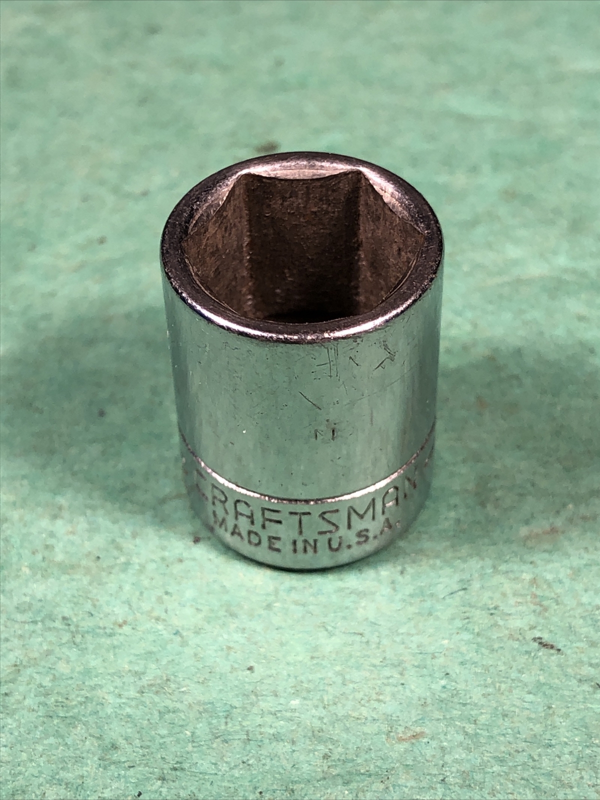 Vintage Craftsman | 1/2″ 6-Point 1/4″ Drive Socket | 43499 | -VV- Series | USA