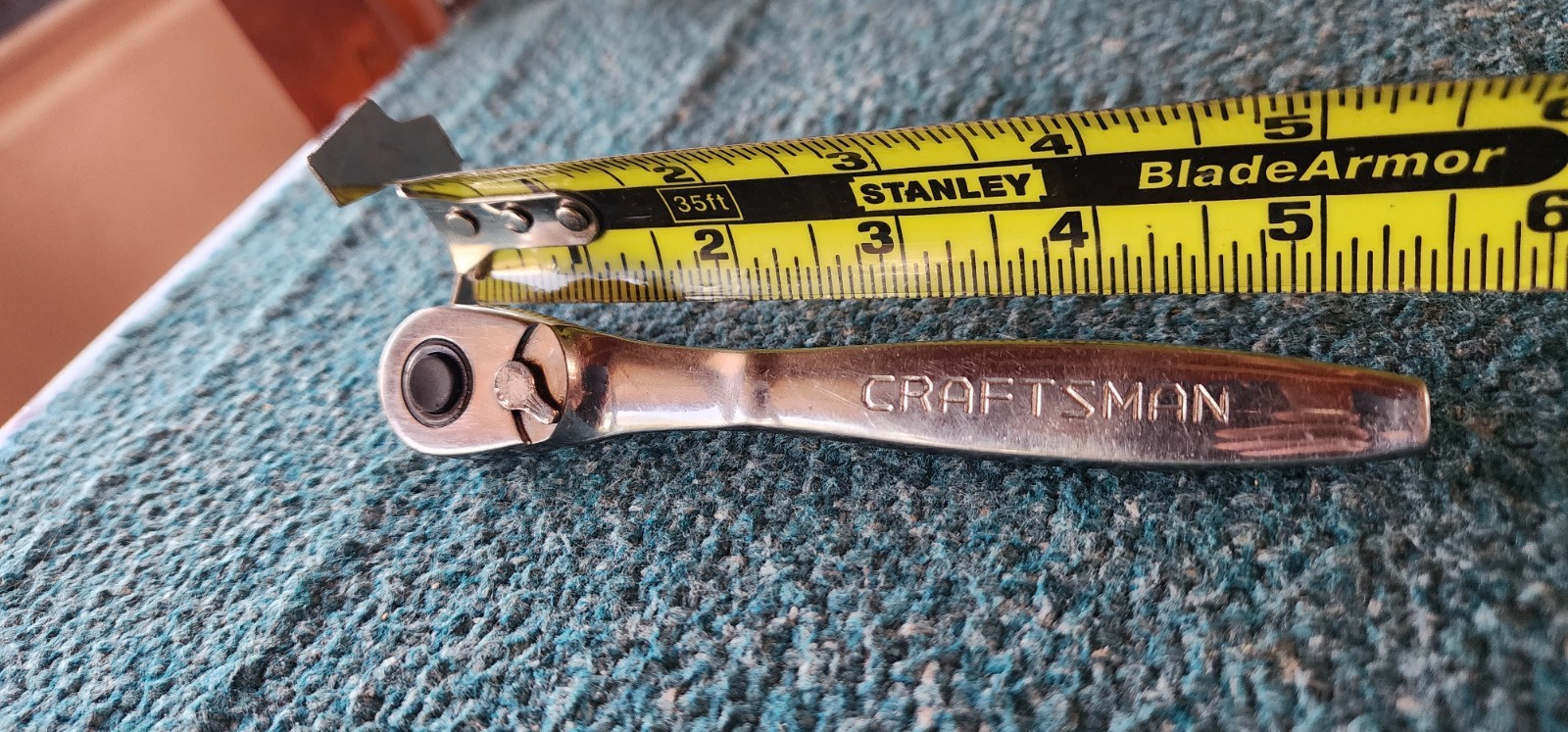 Vintage Craftsman USA, 1/4″ Drive Thin Profile Ratchet 84-Tooth -VV- 44994. Used