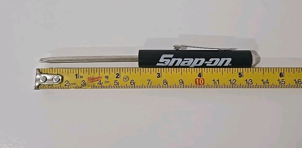 5X Snap on tools pocket screwdriver W/flat & Phillips Reversible tip NEW BLACK!!
