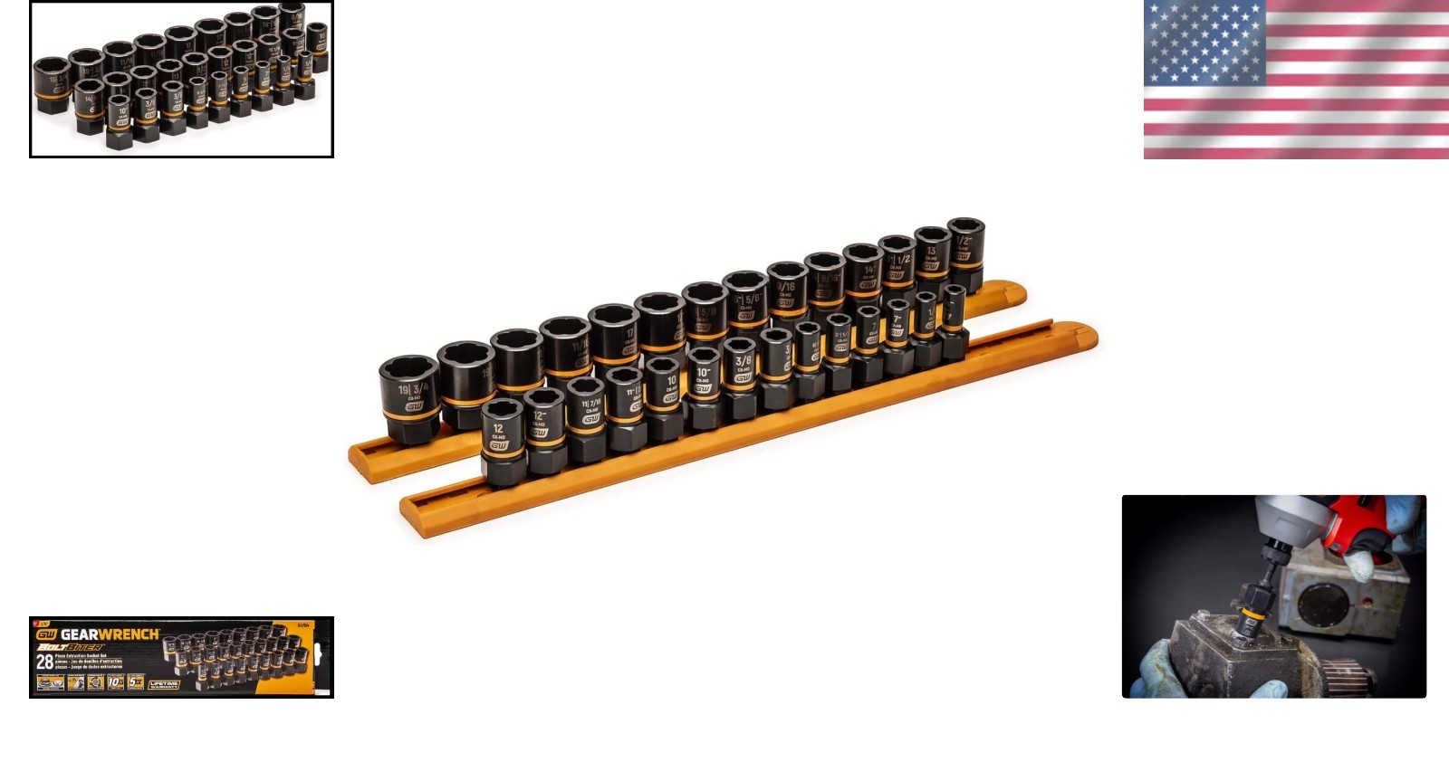 Revolutionary Bolt Biter 28-Piece Socket Set with Enhanced Torque & Durability
