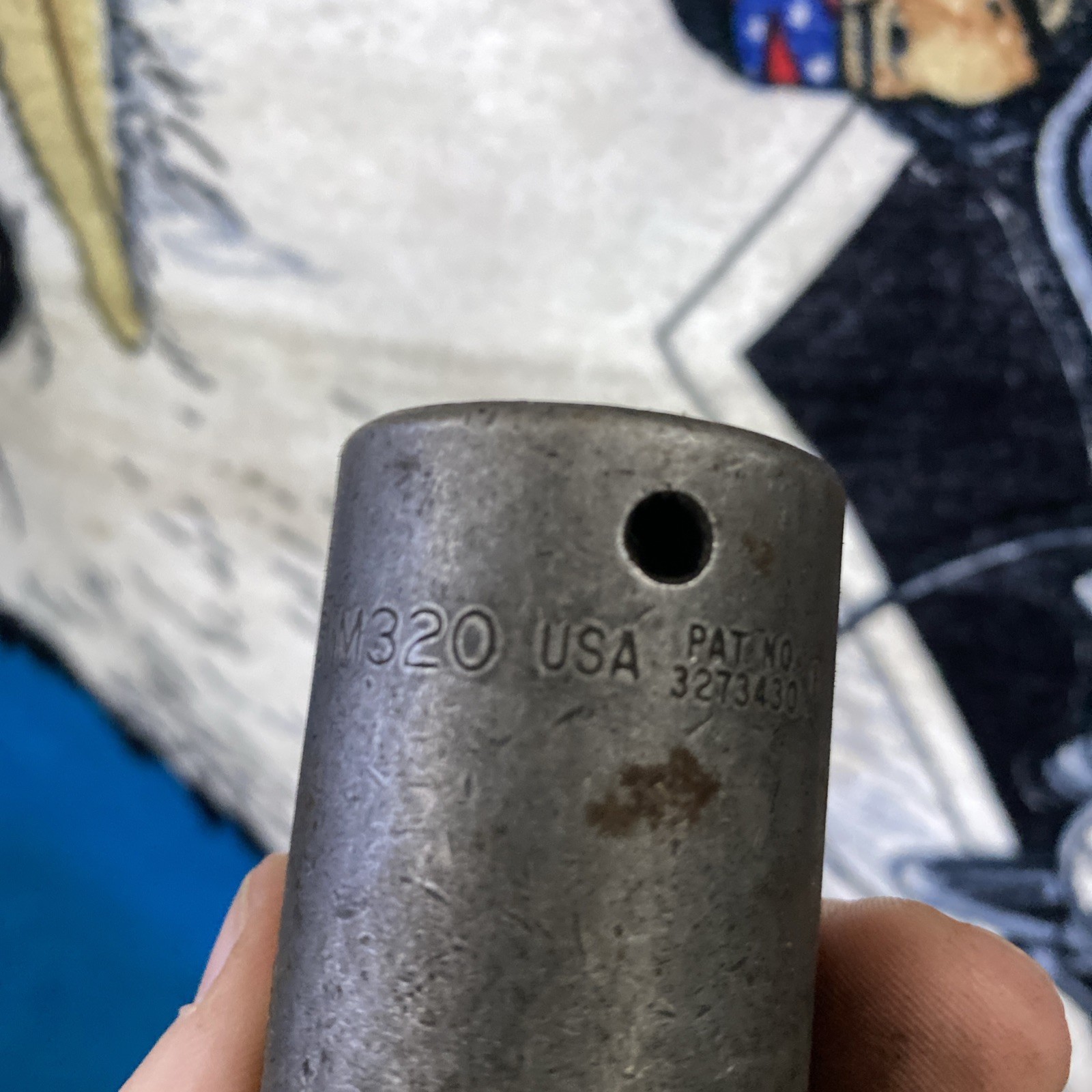Snap on 1 in SIM320 6 Point Deep Impact Socket 1/2″ Drive USA Vintage Tools