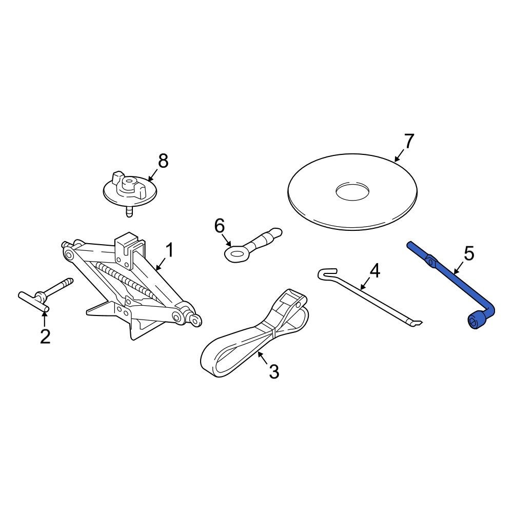 Mazda LD4769671 Wheel Lug Wrench
