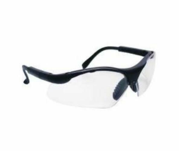 SAS Safety SAS541-0000 Sidewinders Safety Glasses – Black Frames-Clear Lens