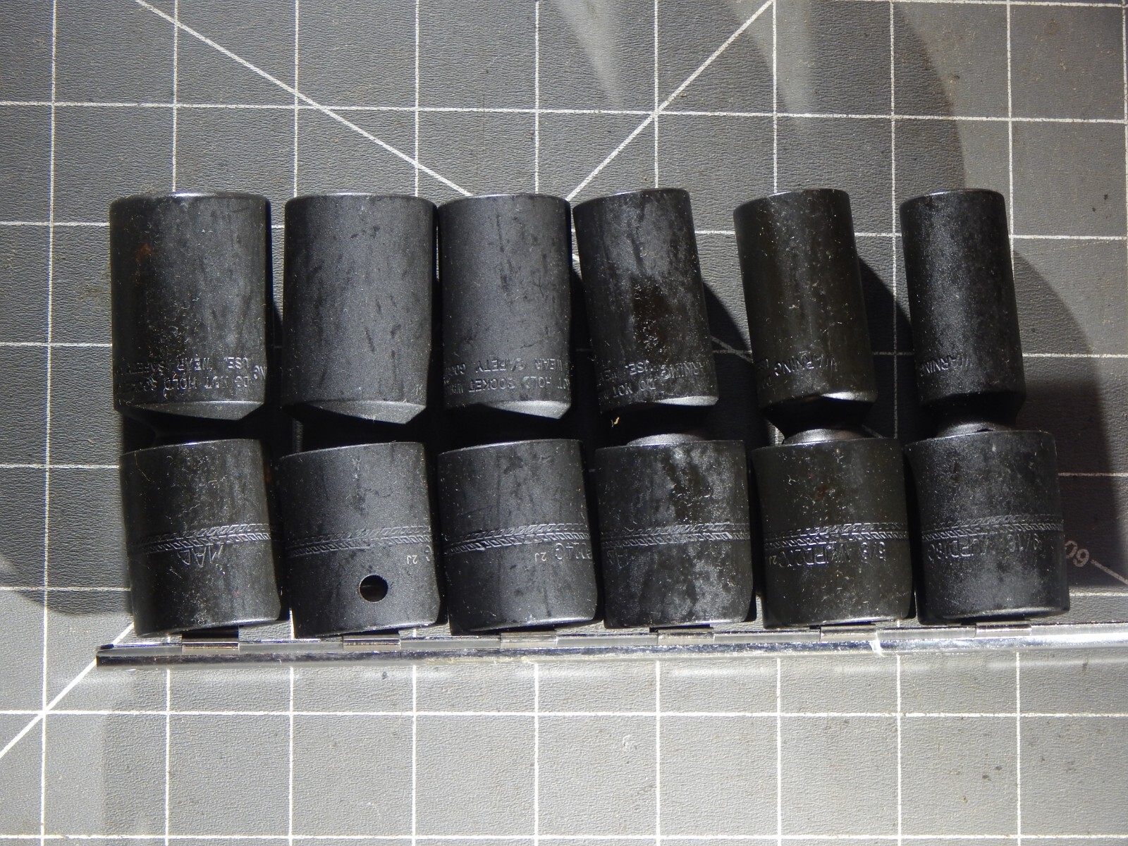 Mac 6Pc SAE 1/2 Drive Semi Deep Impact Swivel Universal Socket Set 9/16″ 7/8″ Dr