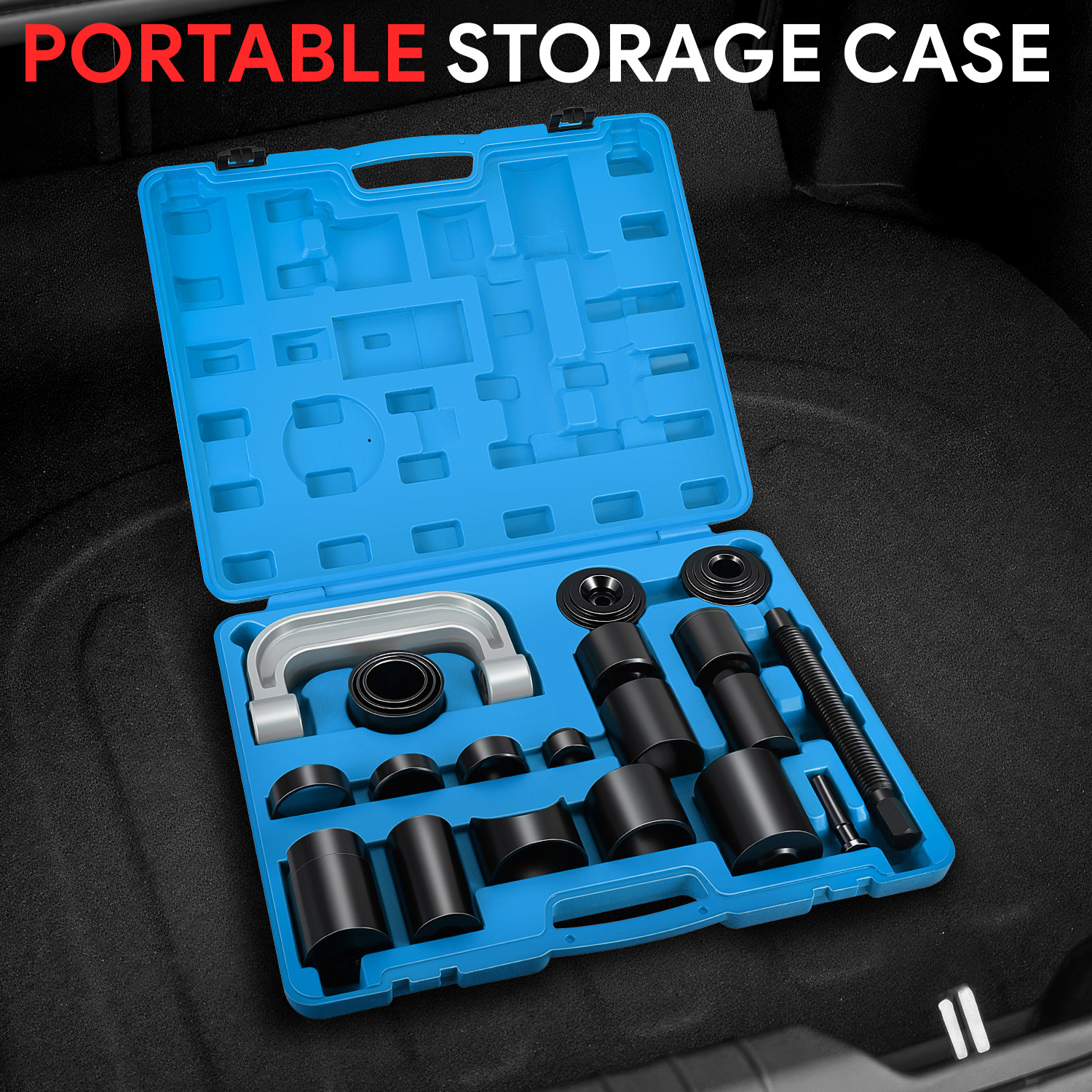 [21Pcs] Universal Ball Joint Press Service Repair Remover Adapter Tool Kit Set