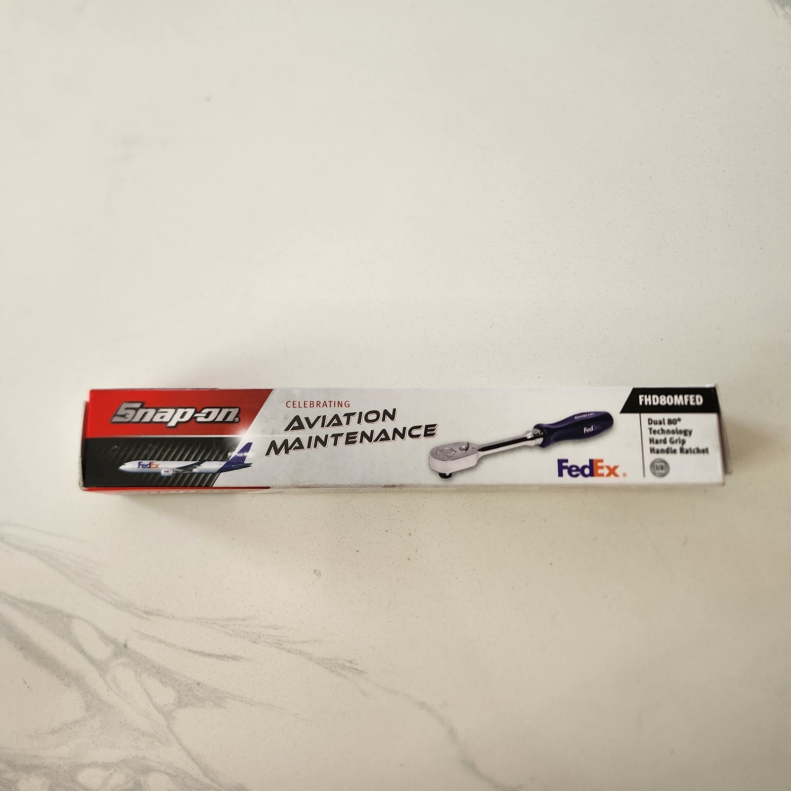 Snap-On Tools FHD80MFED Rare Aviation Maintenance 3/8″ Dr Fedex Purple Handle