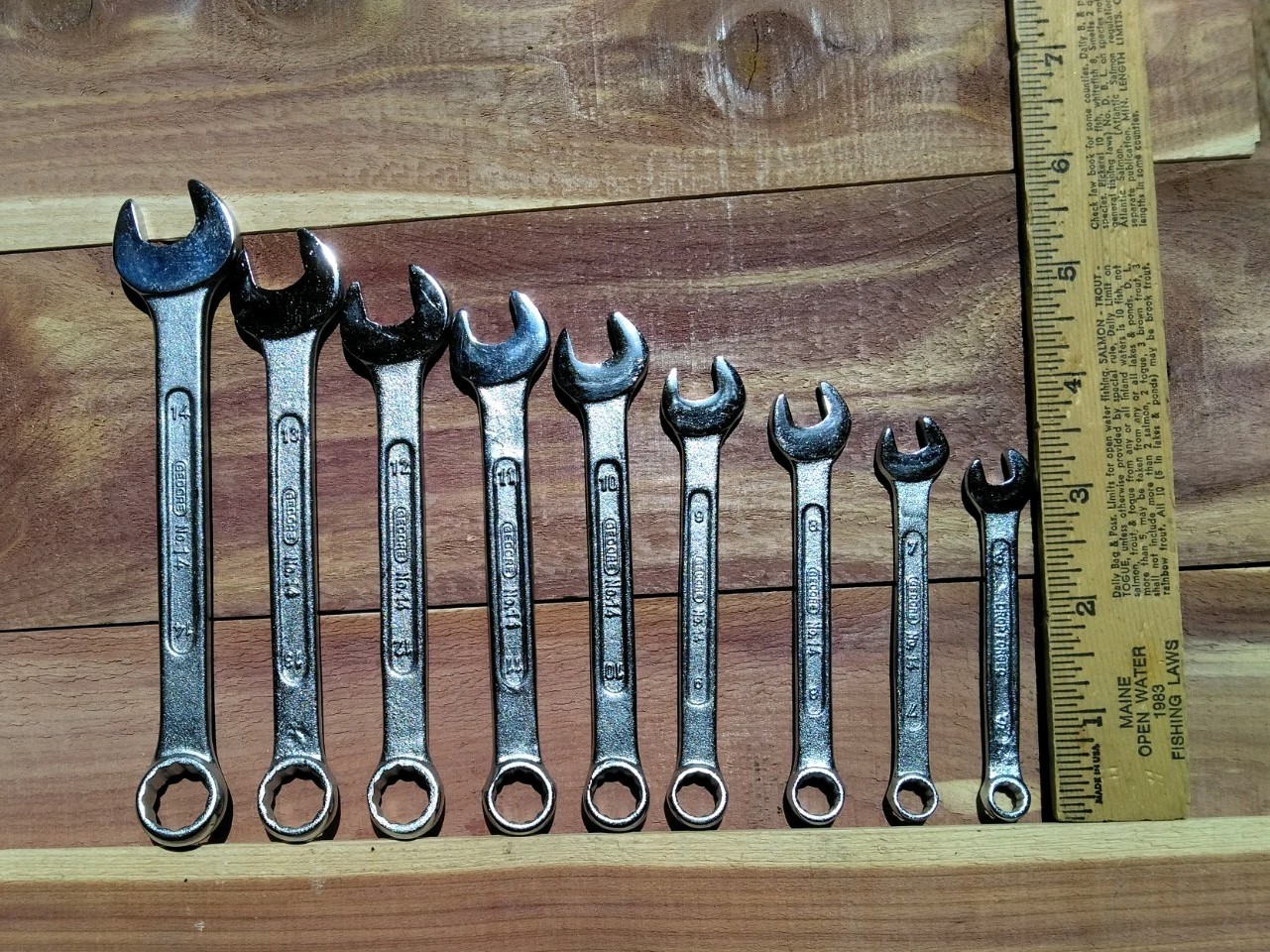 VINTAGE NOS GEDORE 6mm – 14mm METRIC COMBO 9 PIECE WRENCH SET