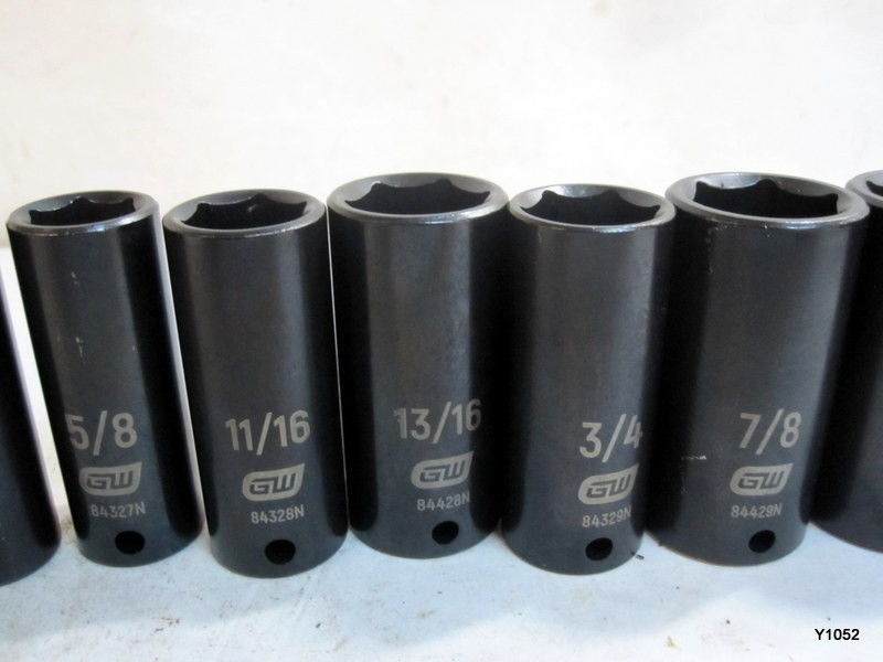 SAE Gearwrench set of 12 sockets 6 point see description