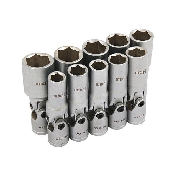 3/8″ Universal Wobble Joint Deep Socket Set 10, 12, 13, 14, 15, 16, 17, 18, 19mm
