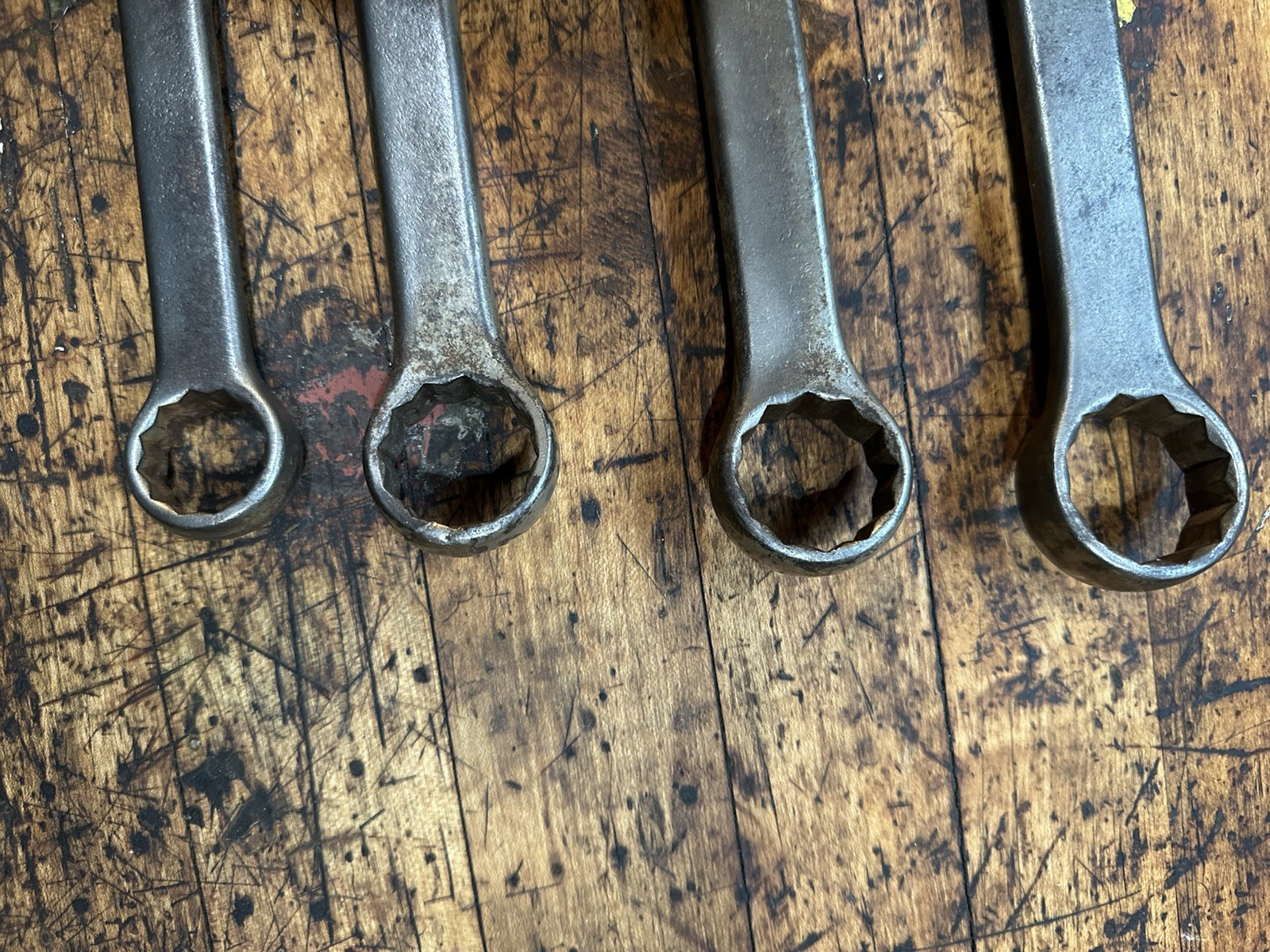 PENENS CORP (4) COMBINATION WRENCH SET VINTAGE SAE STANDARD 12 POINT USA MADE