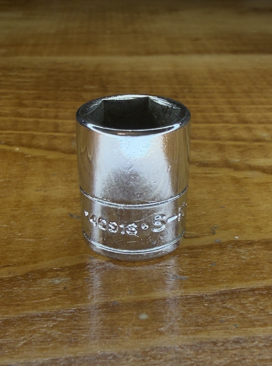 SK 1/2” Shallow SAE Socket 1/4″ Drive 6 Point 40916 Made in USA