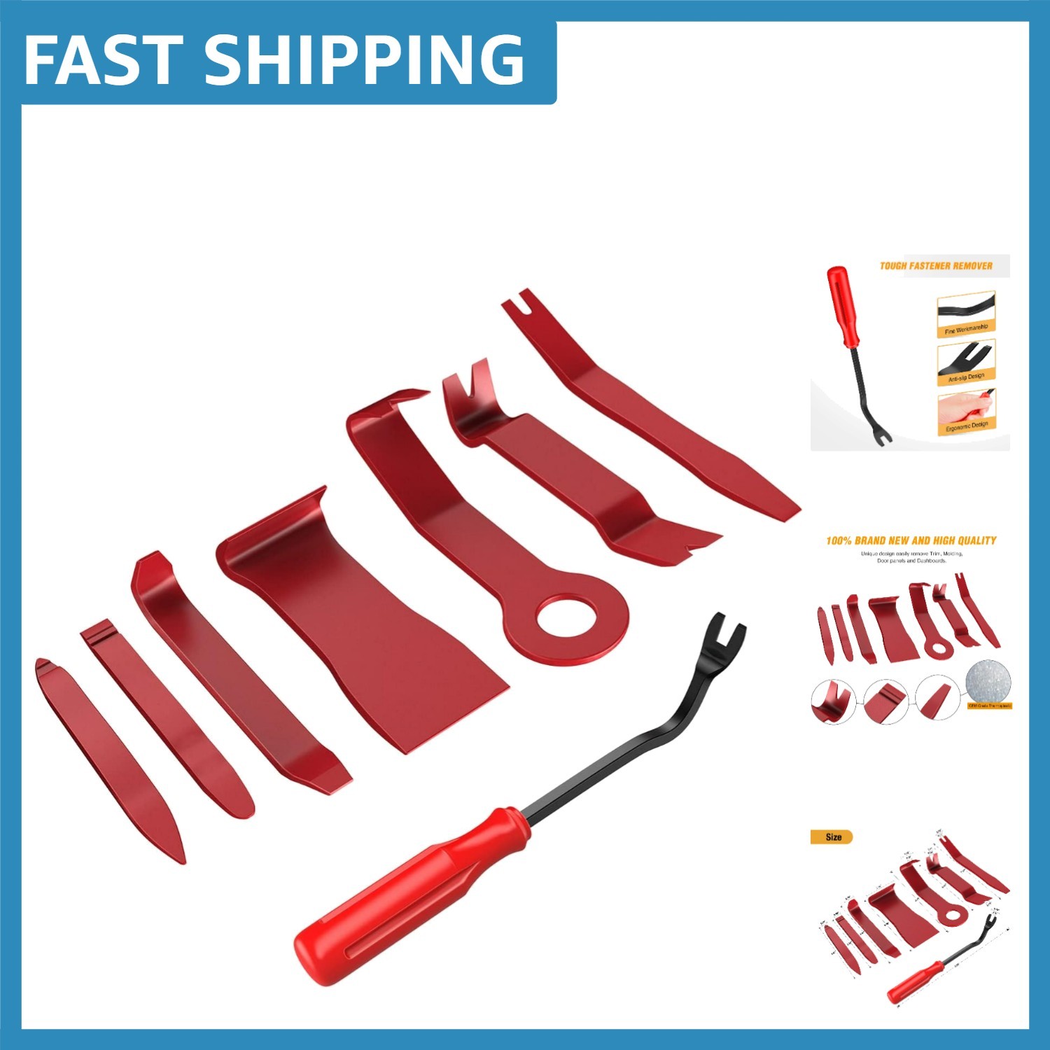 8-Piece Auto Trim Removal Kit – Lightweight and Effective Performance