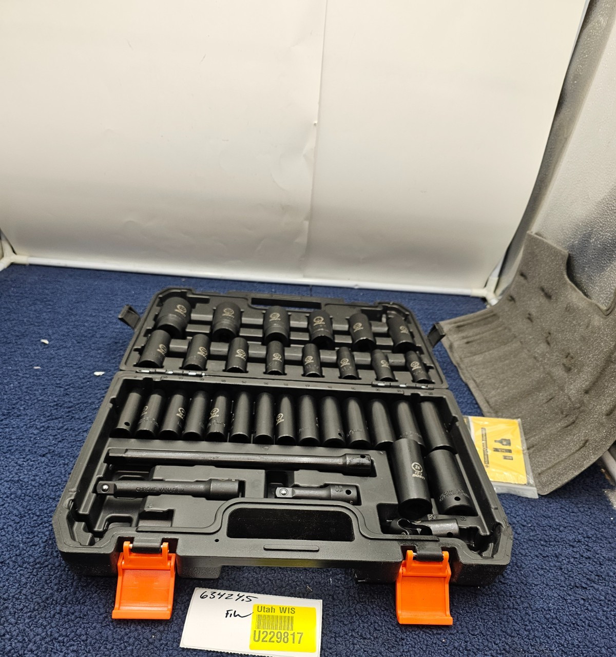 34-Piece BOEN 1/2″ Drive Deep Impact Socket Assembly – MISSING PIECE