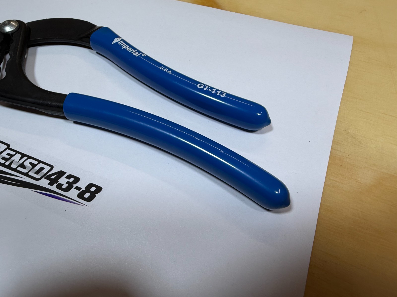 Imperial Tools NEW Blue Soft Grip Slip Joint Soft Non Marring Pliers GT-113