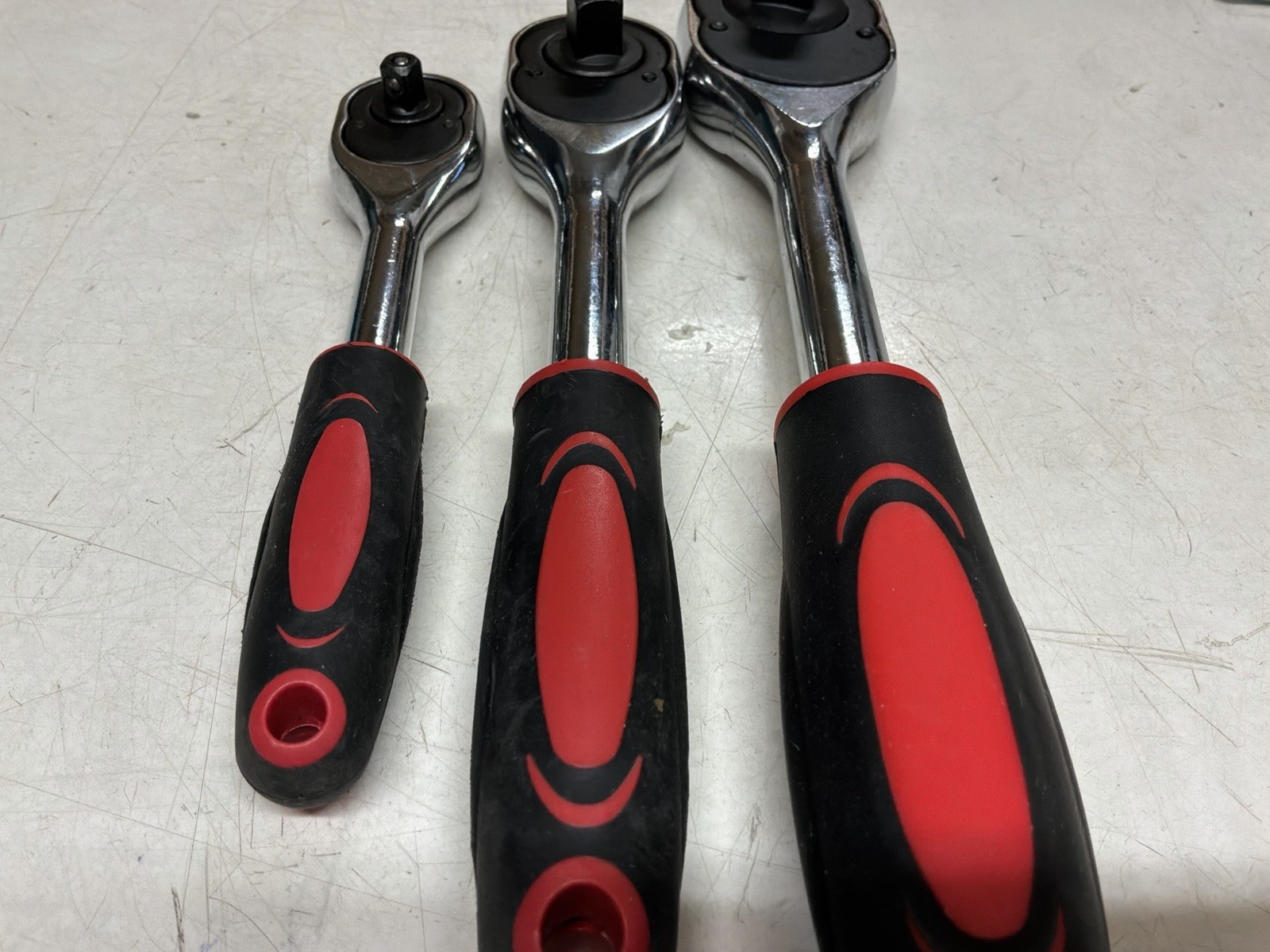 3pc HD Ratchet Set 1/2″ 3/8″ 1/4″ Drive