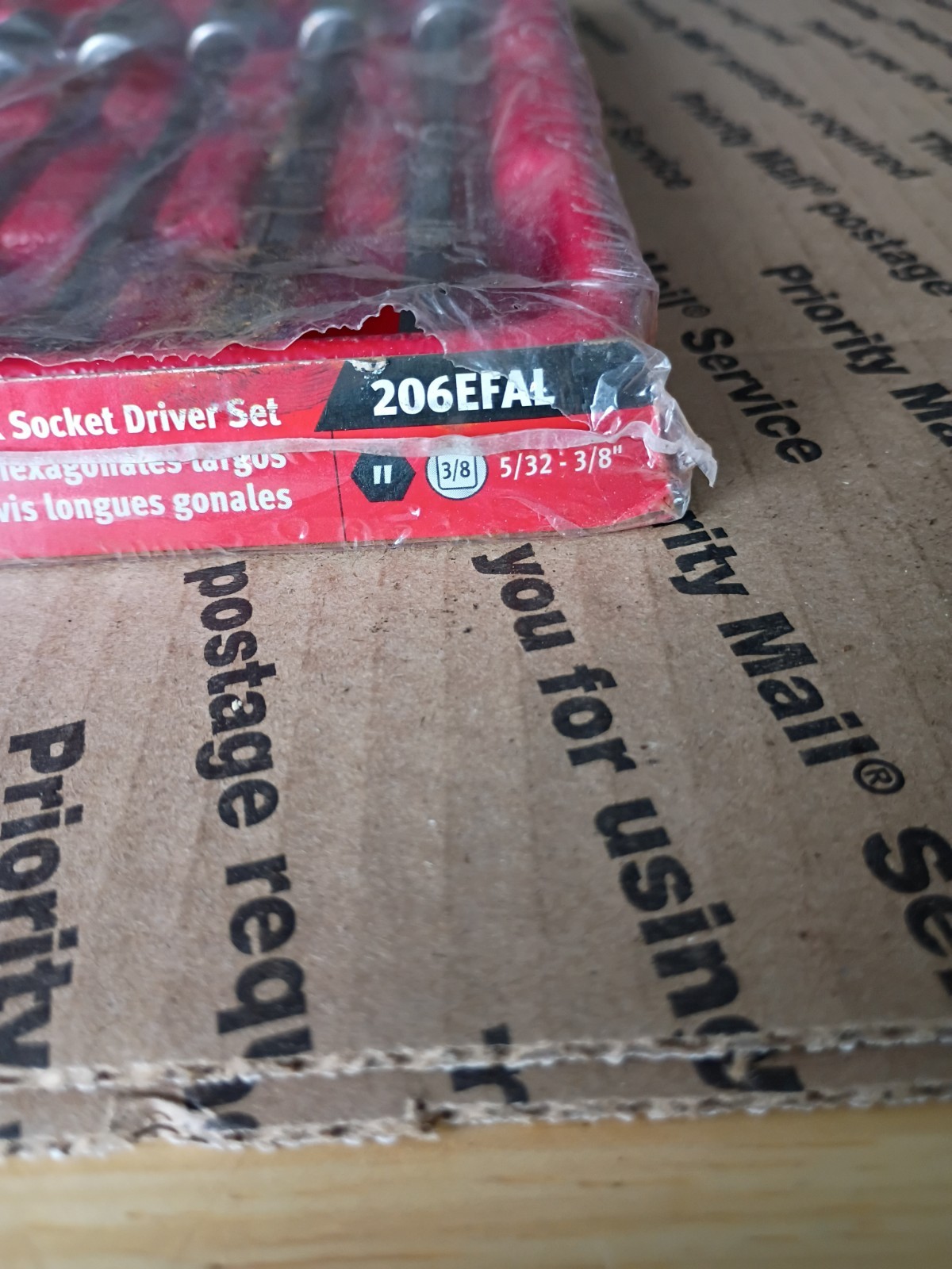 Excellent Snap-on 3/8″ drive 206EFAL SAE 5/32″ – 3/8″ Hex Socket Driver LONG