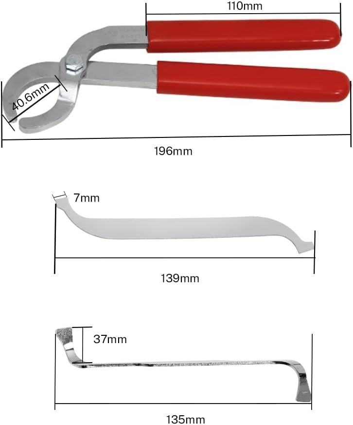 3PCS Car Valve Adjusting Pliers Tool Adjuster Set for Toyota Nissan Engine