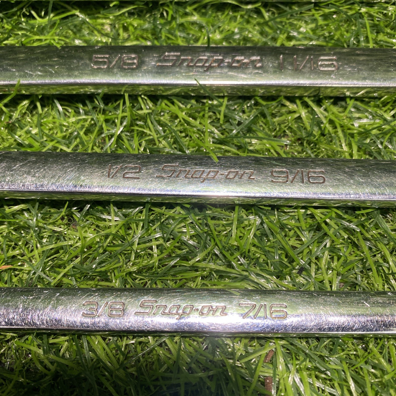 Snap On XB-A 10 Degree Off Set Box Wrench Set Of 5 Pieces From 3/8”to 15/16”