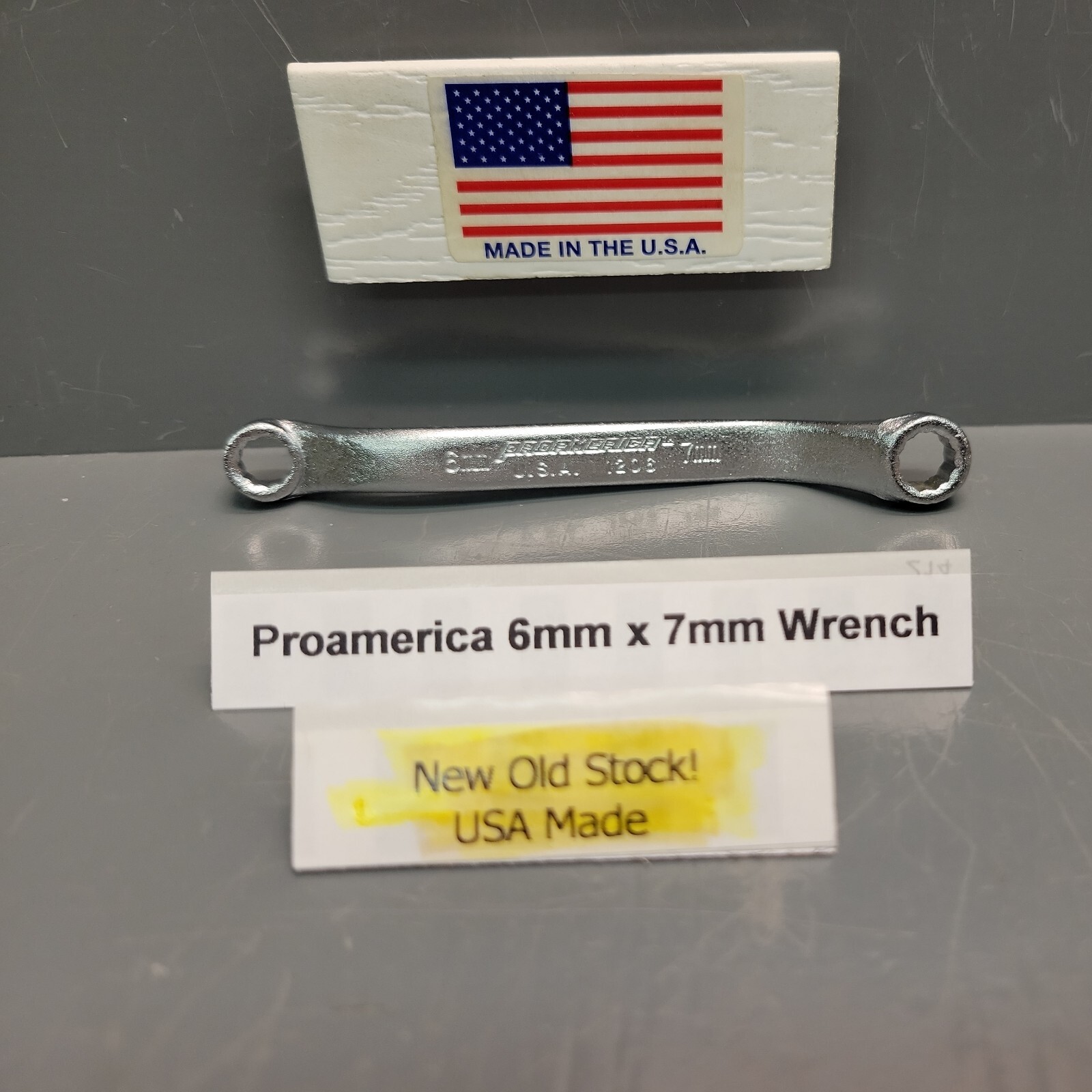 ProAmerica 1206 Wrench Box End offset 6mm x 7mm For the Mechanic & Craftsman USA