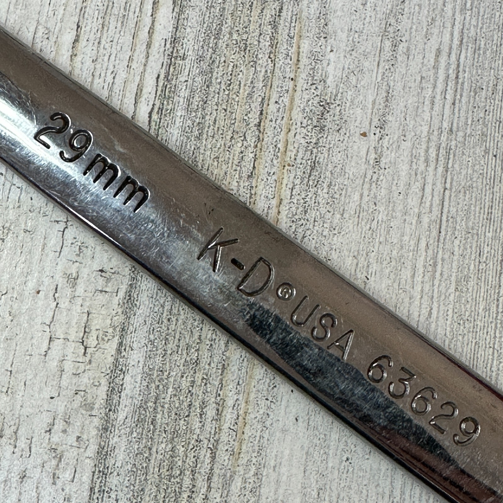 KD Tools 29mm combination wrench, 12point, full polish, USA, p/n 63629 K-D